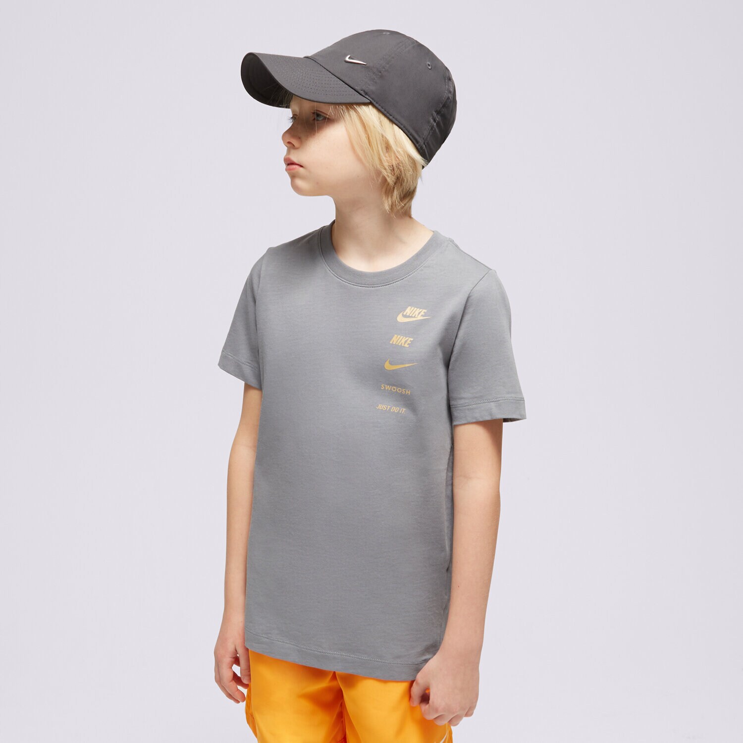 Dječje majice NIKE T SHIRT B NSW SI GRAPHIC BOY FV2339-065 siva