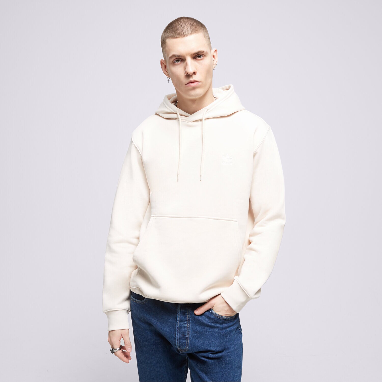 Muške dukserice ADIDAS VESTA S KAPULJAČOM ESSENTIAL IM4523 bijela