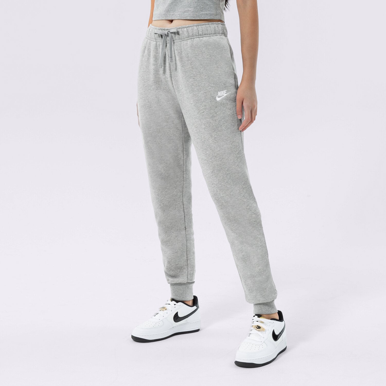Ženske hlače NIKE HLAČE W NSW CLUB FLC MR PANT STD DQ5191-063 siva