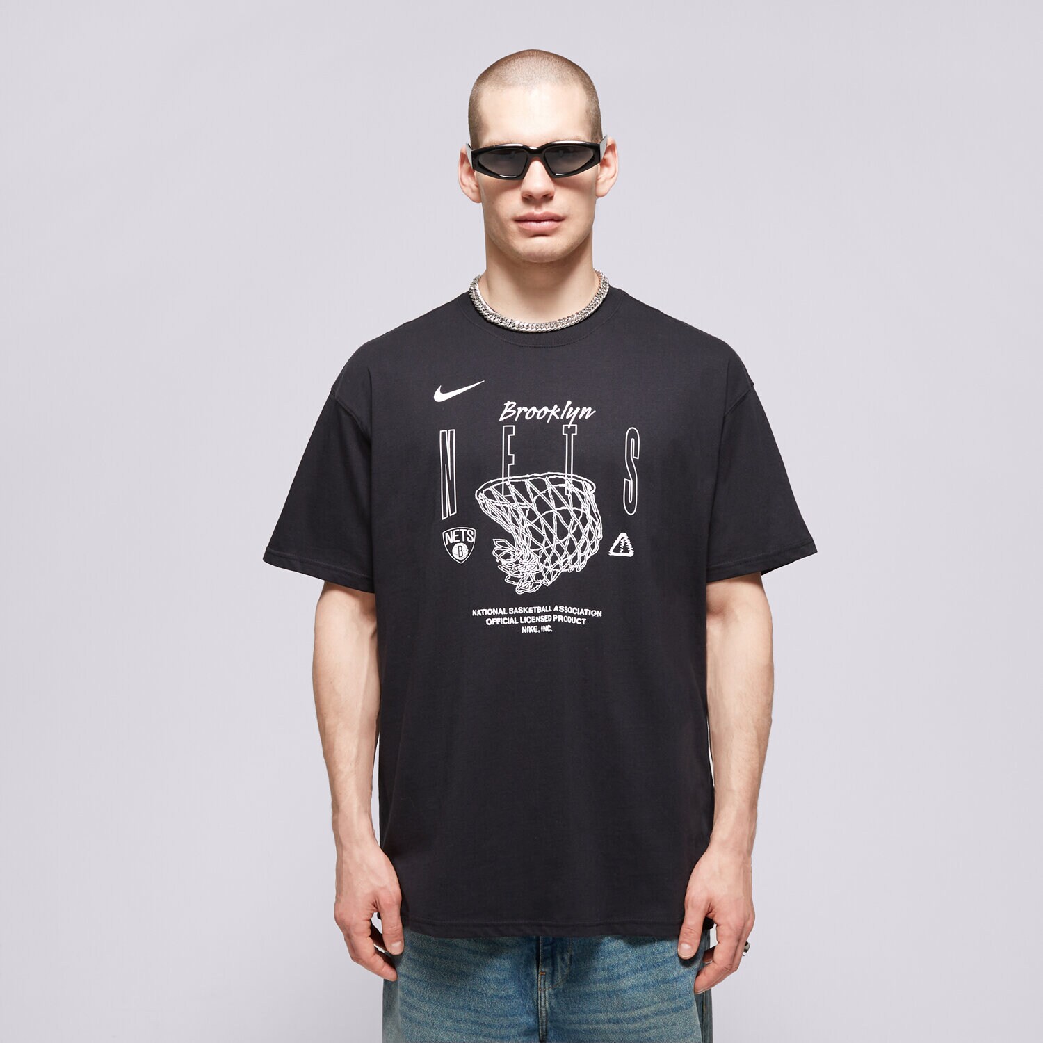 Muške majice NIKE T-SHIRT BKN M NK CTS MAX90 1 SS TEE NBA FJ0355-010 crna