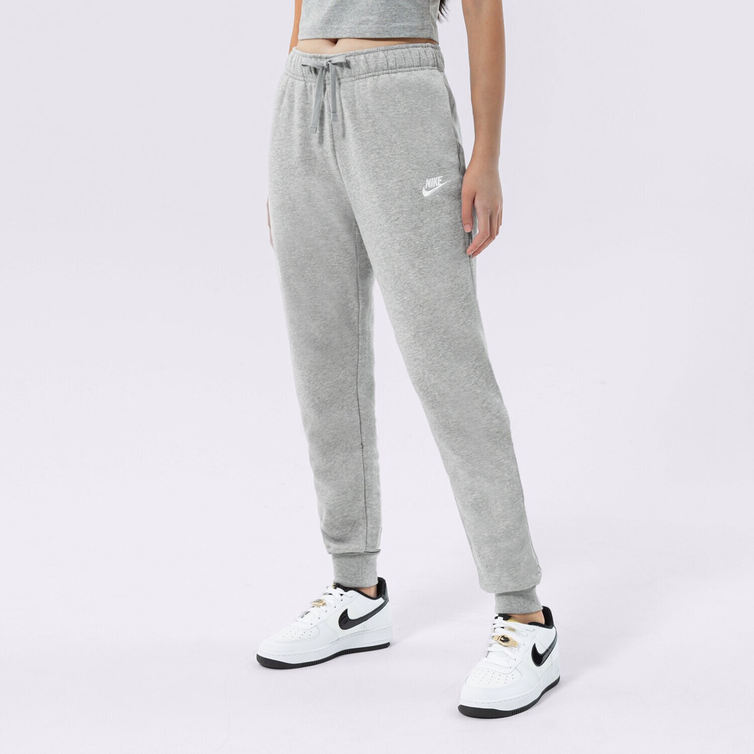 Ženske hlače NIKE HLAČE W NSW CLUB FLC MR PANT STD DQ5191-063 siva