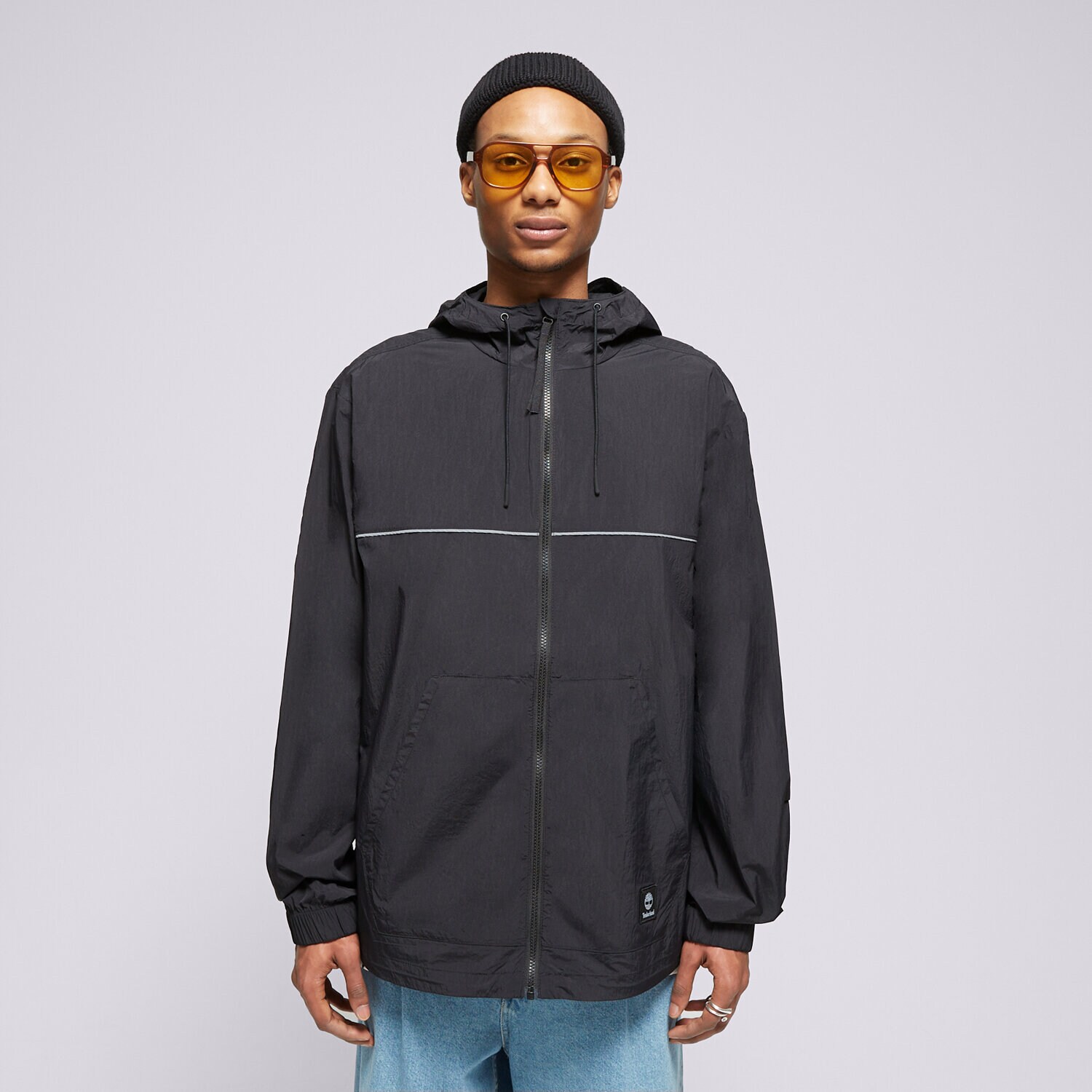 Muške prijelazne jakne TIMBERLAND JAKNA WINDBREAKER FULL-ZIP JACKET TB0A5REX0011 crna