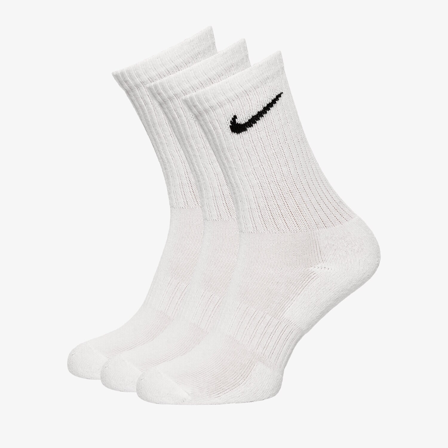 Ženske Čarape NIKE 3-PACK CUSHIONED CREW SOCKS SX7664-100 bijela