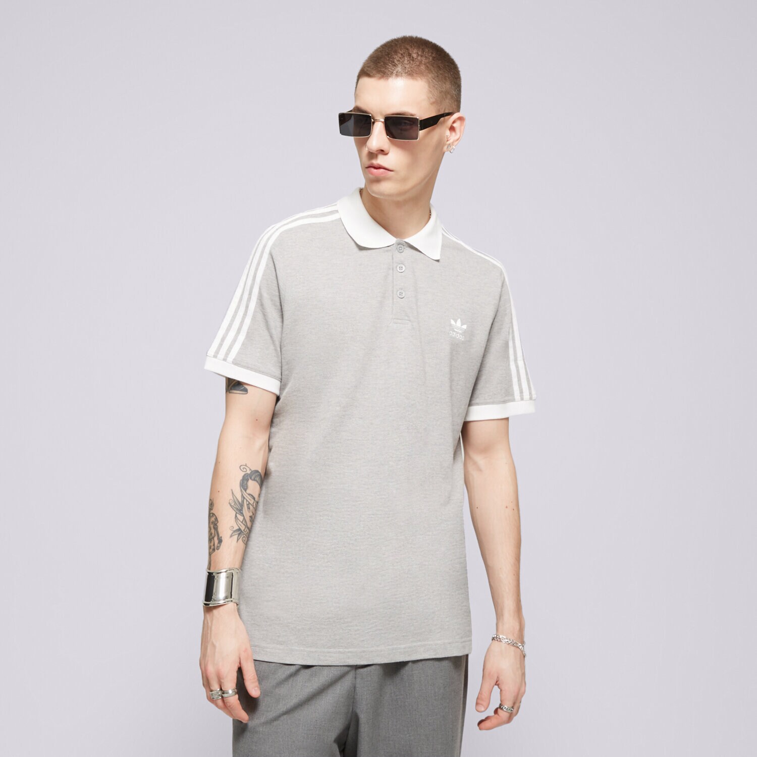 Muške majice ADIDAS POLO 3-STRIPE POLO IL2502 siva