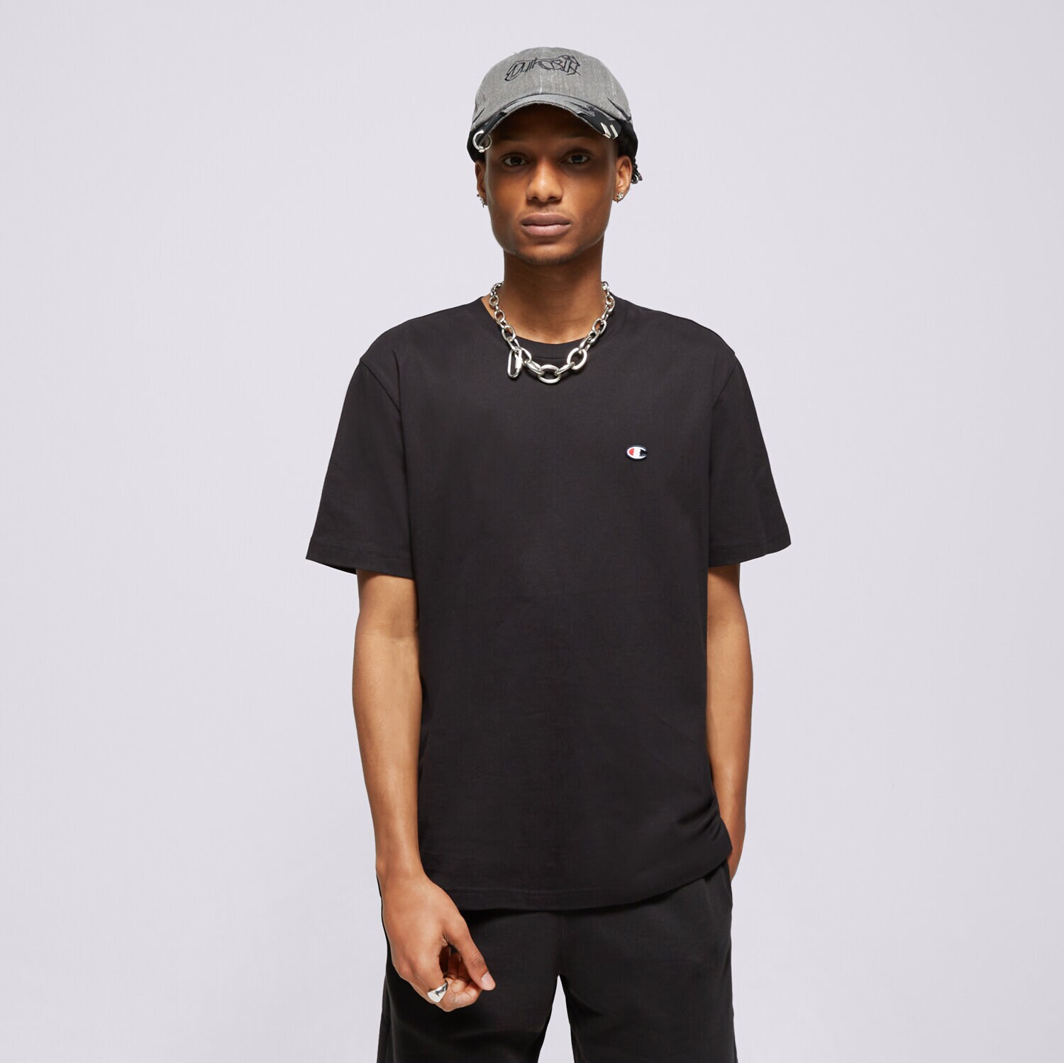 Muške majice CHAMPION T-SHIRT CREWNECK TEE 220453KK001 crna