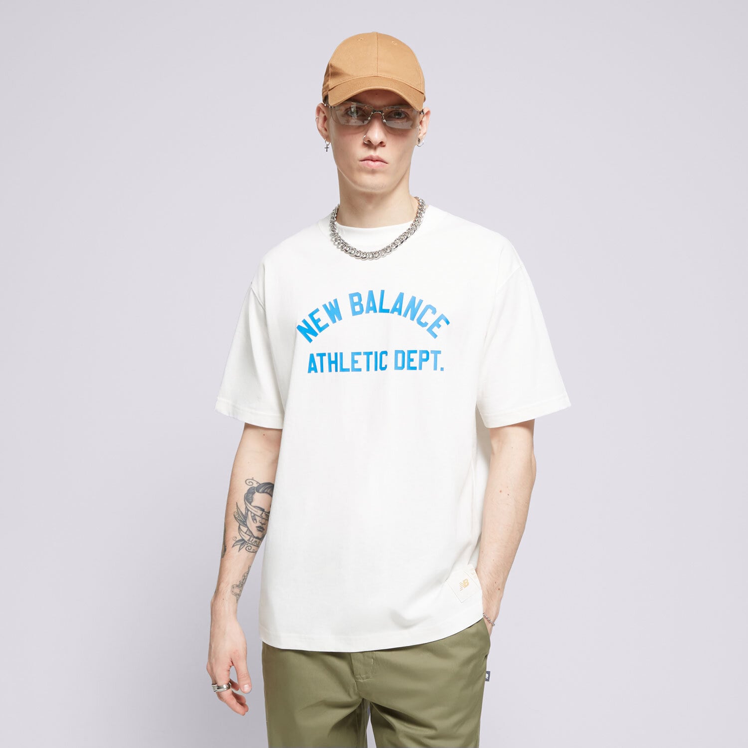 Muške majice NEW BALANCE T-SHIRT SGH ATHLETIC DEPT TEE MT41514SST bijela