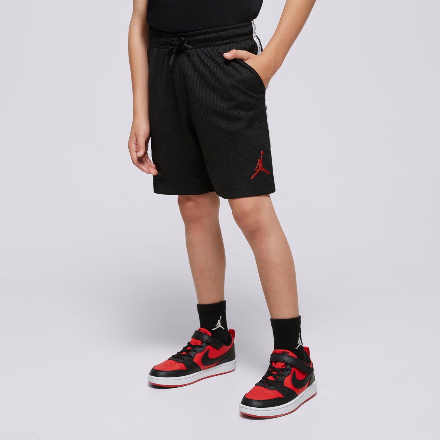 Dječje kratke hlače i haljine JORDAN KRATKE HLAČE JDB MJ FLT MVP MESH SHORT BOY 95C885-023 crna