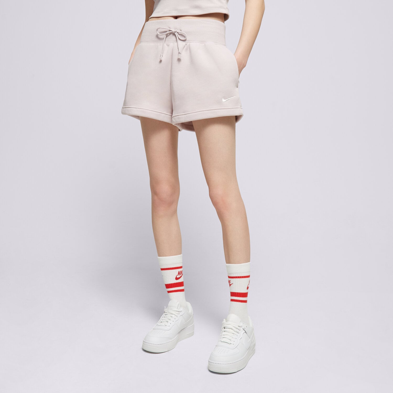 Ženske kratke hlače NIKE KRATKE HLAČE W NSW PHNX FLC HR SHORT FD1409-019 bež