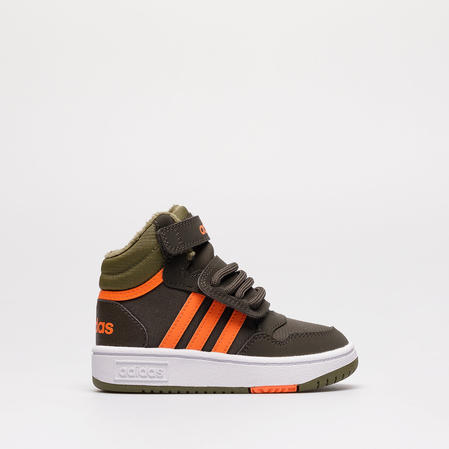 Dječje tenisice ADIDAS HOOPS MID 3.0 FUR AC I  GW4480 kaki