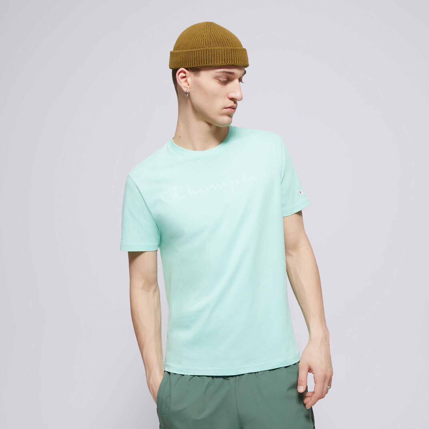 Muške majice CHAMPION T-SHIRT CREWNECK TEE 216957GS101 zelena