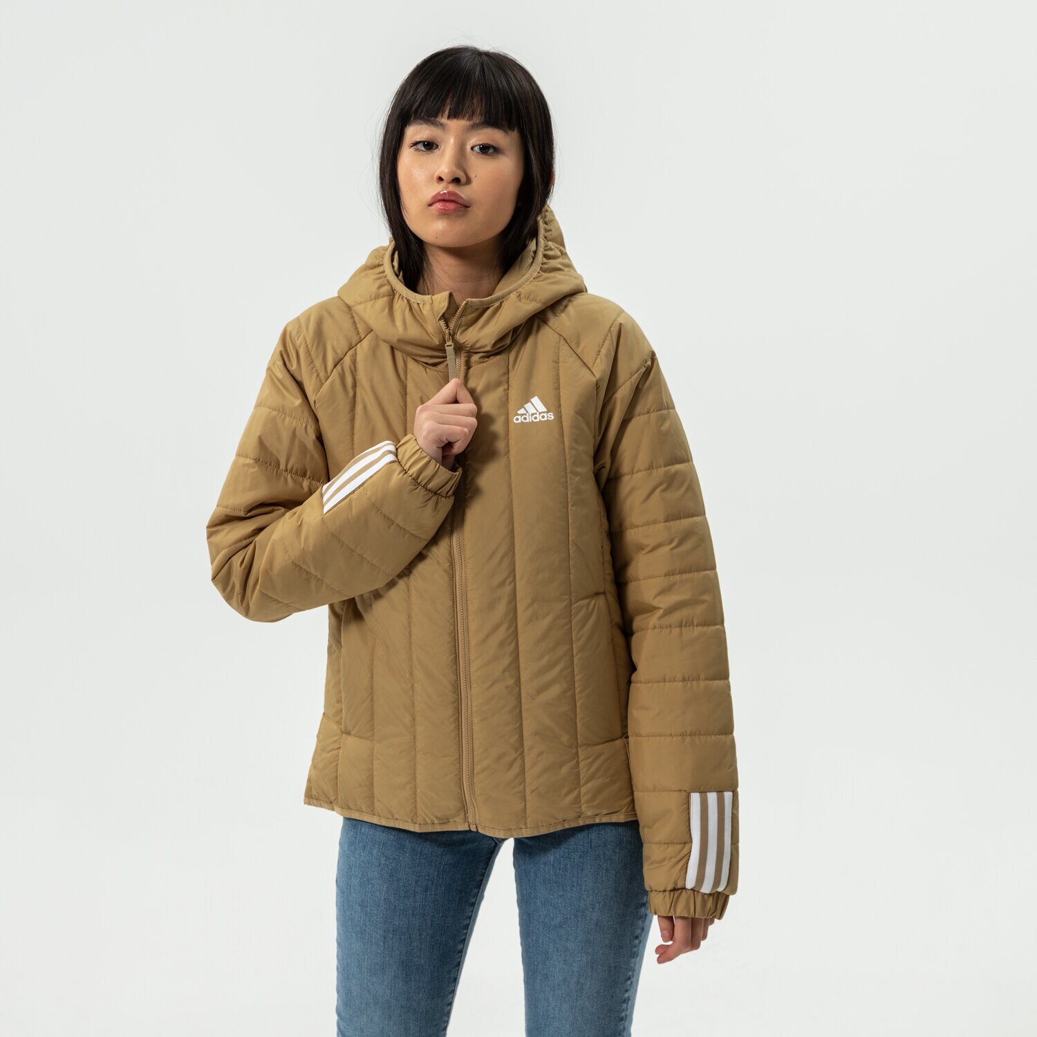 Ženske zimske jakne ADIDAS JAKNA W ITAVIC L HO J GT1690 bež
