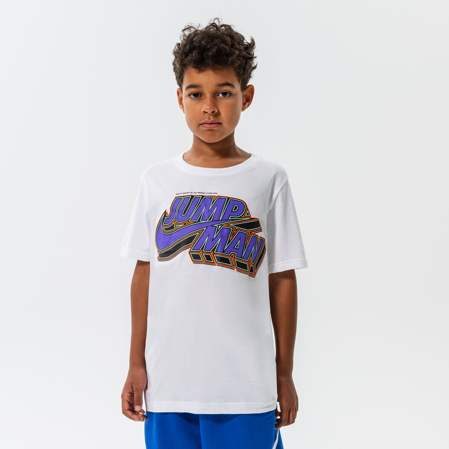 Dječje majice JORDAN T-SHIRT JUMPMAN X NIKE BRIGHT BOY 95B475-001 bijela