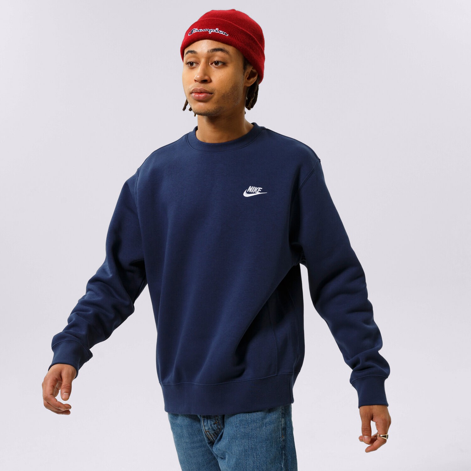Muške dukserice NIKE VESTA SPORTSWEAR CLUB FLEECE BV2662-410 tamno plava