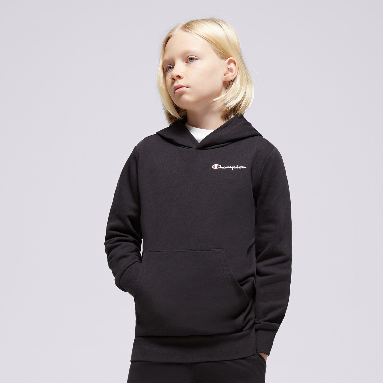 Dječje dukserice CHAMPION VESTA S KAPULJAČOM HOODED SWEATSHIRT B 306756KK001 crna