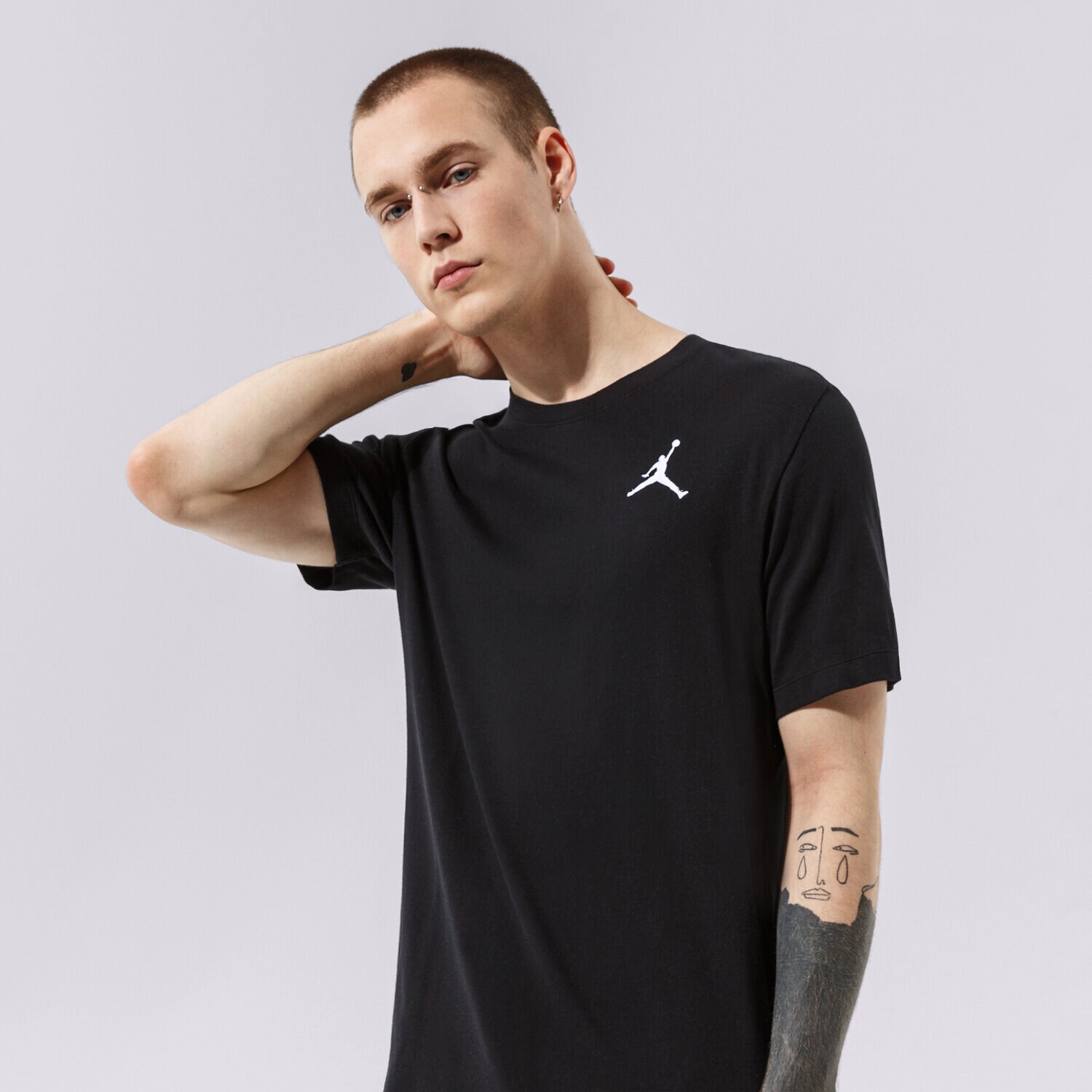 Muške majice JORDAN T-SHIRT M J JUMPMAN EMB SS CREW DC7485-010 crna