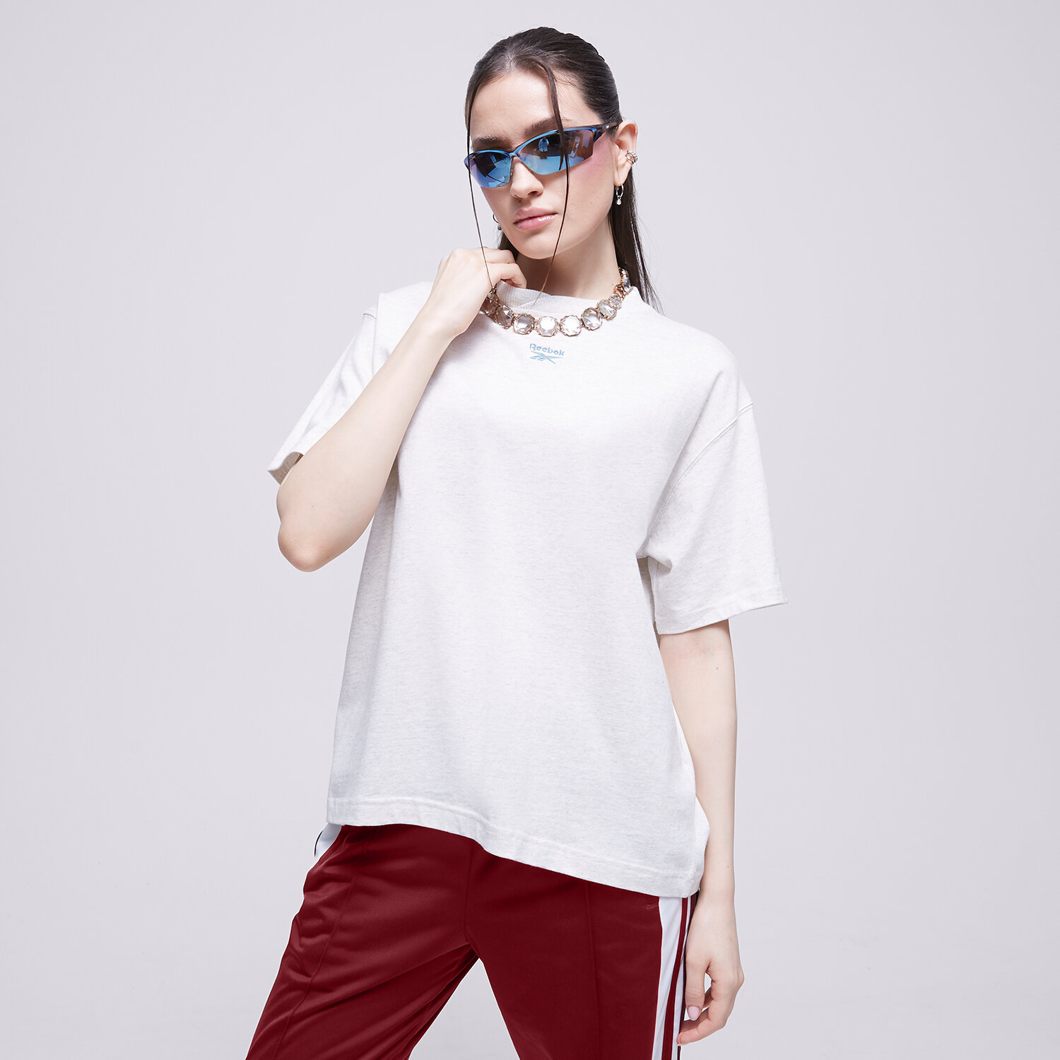 Ženske majice REEBOK T-SHIRT CL AE RELAXED FIT TEE IC8092 bijela