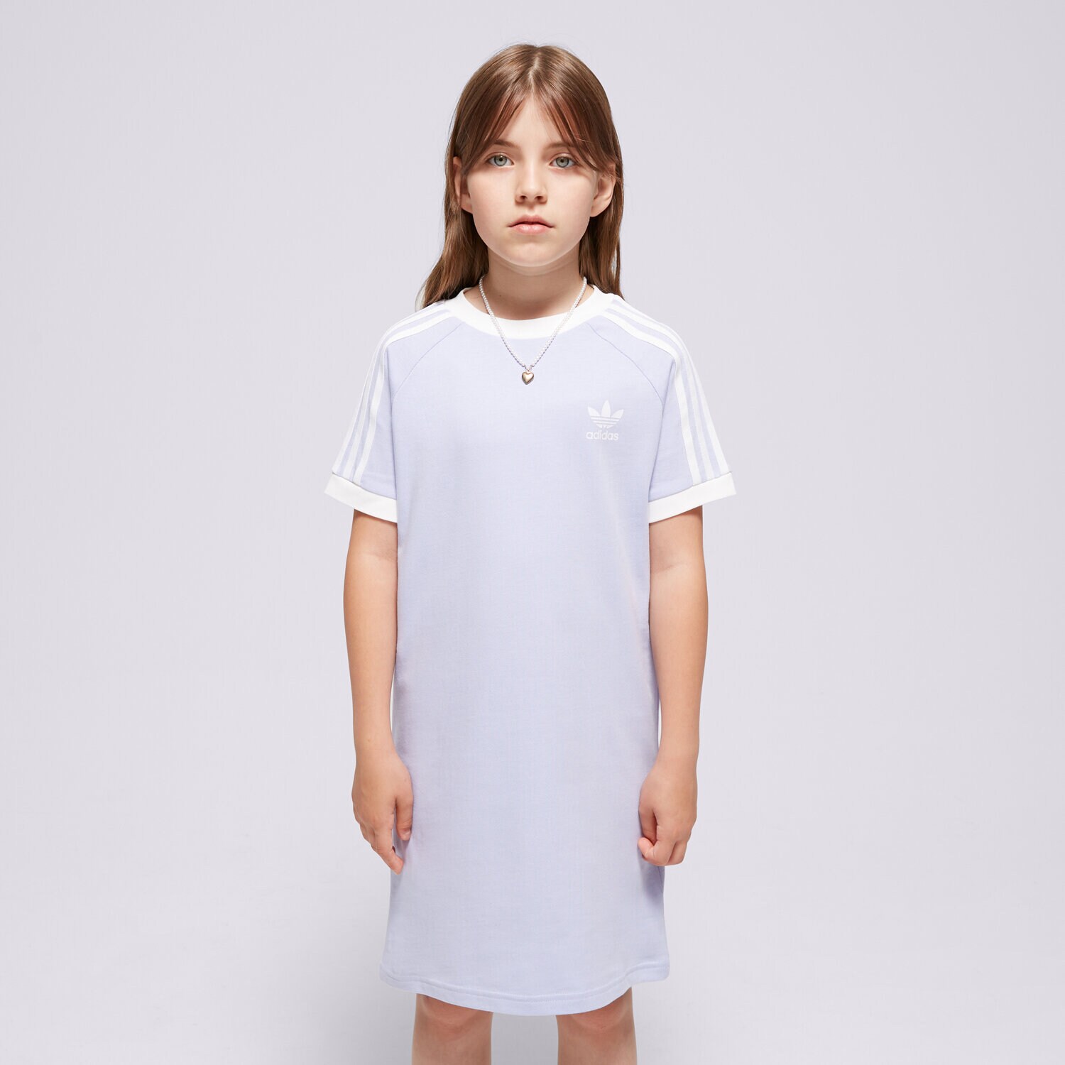 Dječje kratke hlače i haljine ADIDAS HALJINA TEE TRENIRKAS GIRL IN8392 ljubičasta
