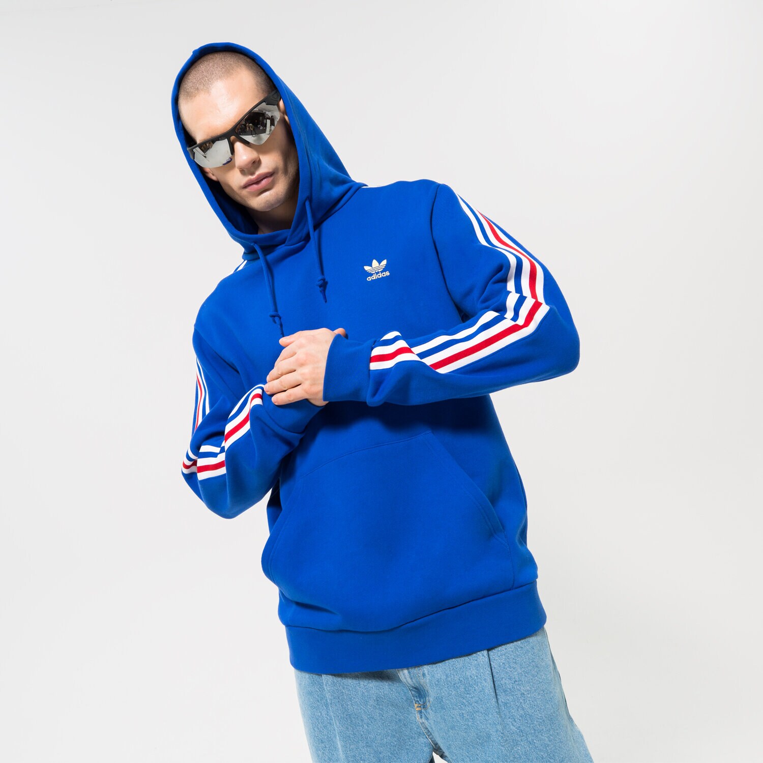 Muške dukserice ADIDAS VESTA S KAPULJAČOM FB NATIONS HDY HK7394 tamno plava