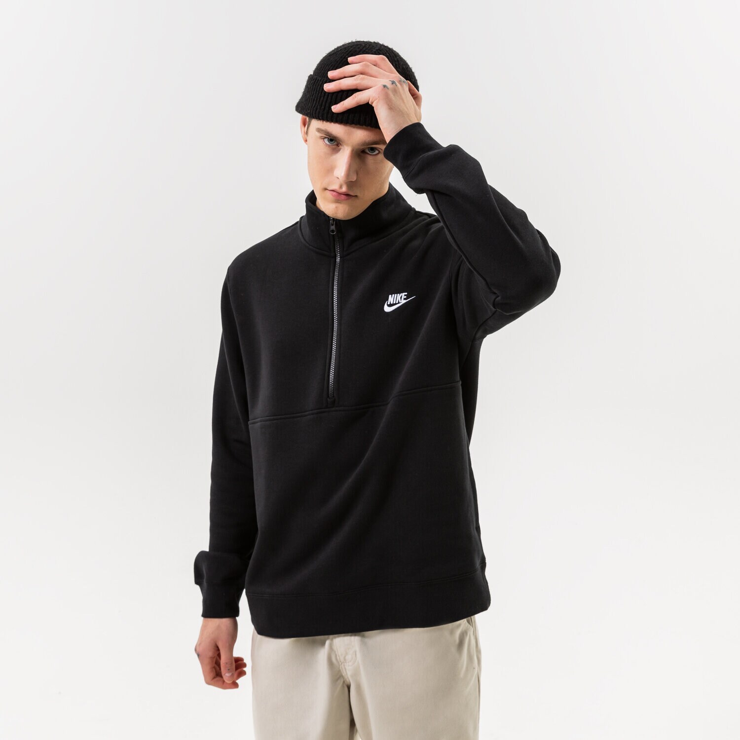 Muške dukserice NIKE VESTA M NSW CLUB BB HZ TOP DD4732-011 crna