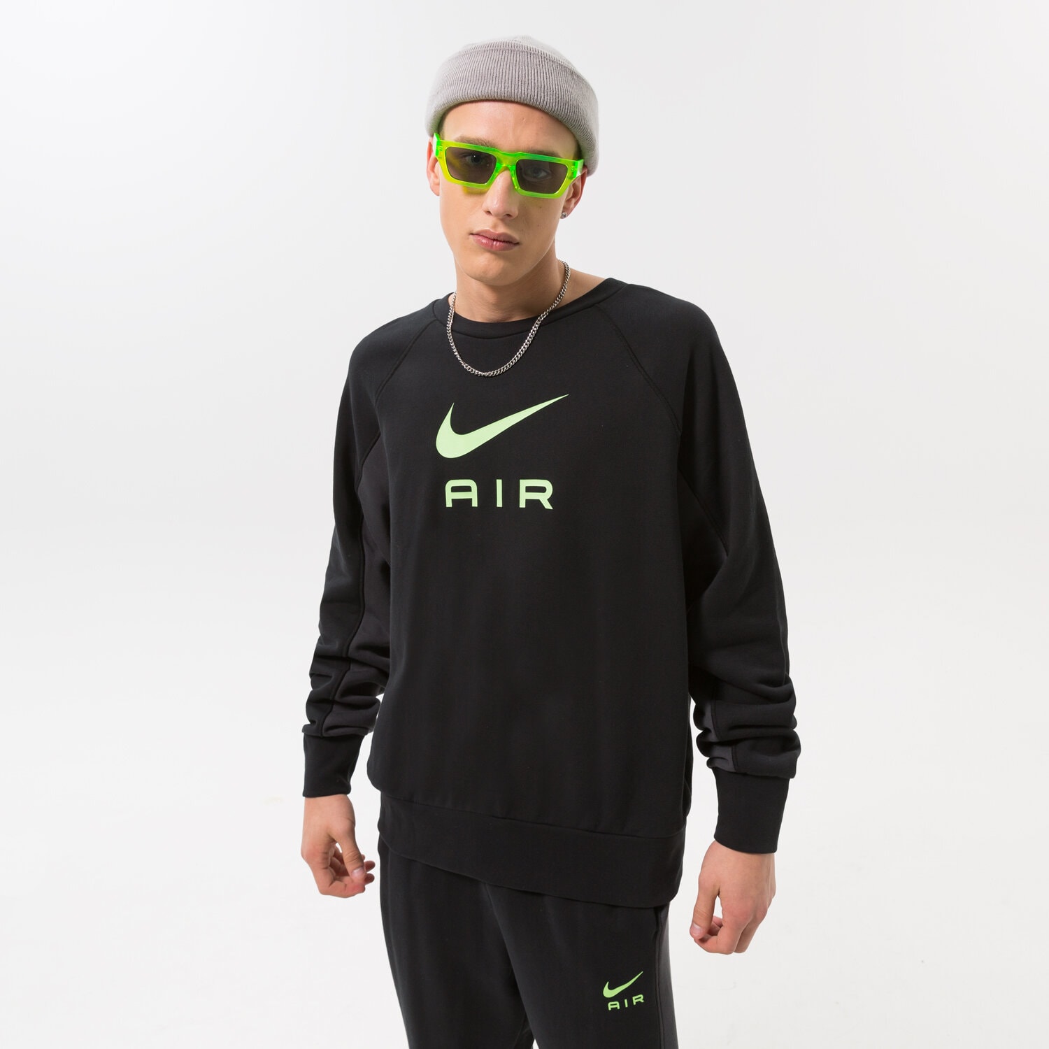 Muške majice NIKE T-SHIRT M NSW NIKE AIR FT CREW DQ4205011 crna