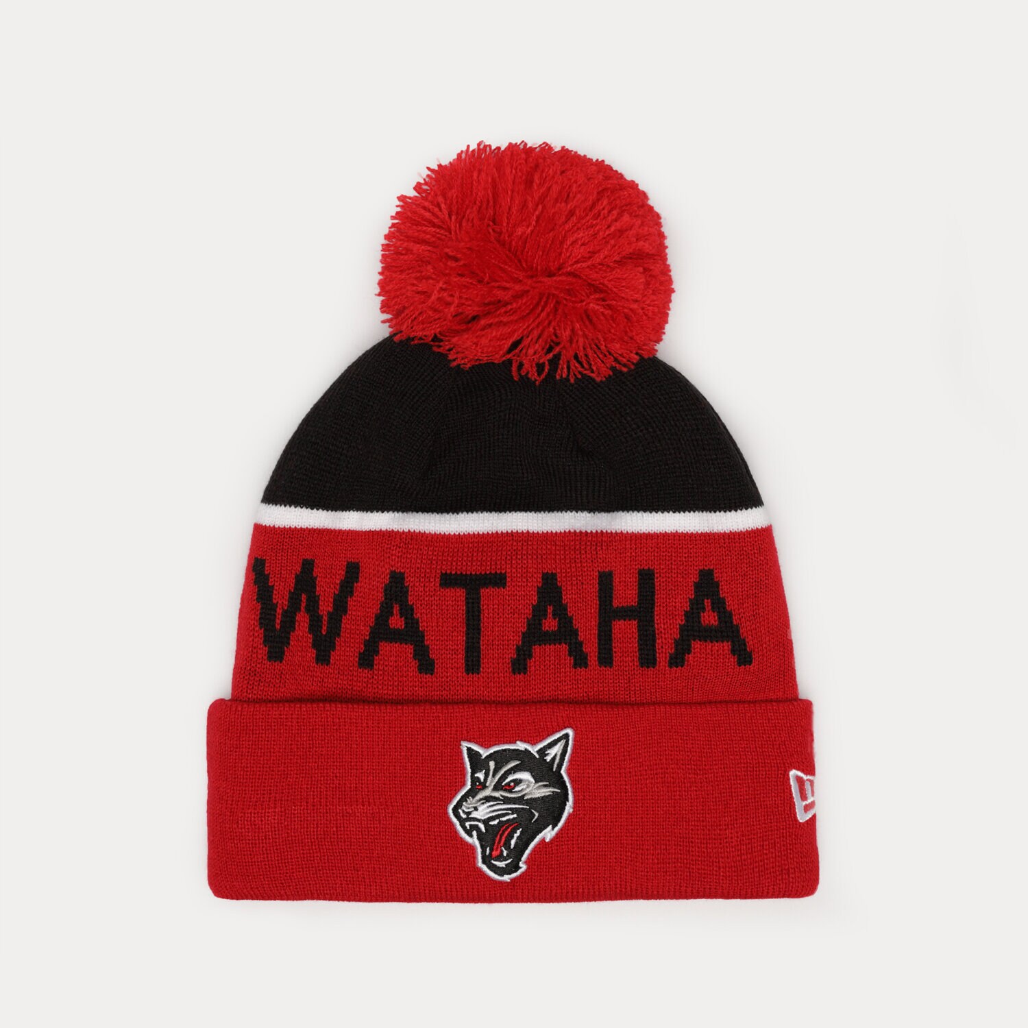Muške zimske kape NEW ERA KAPA KNIT RED WATAHA ZIELONA GÓRA WATAHA ZIELONA GÓR 12489433 crvena