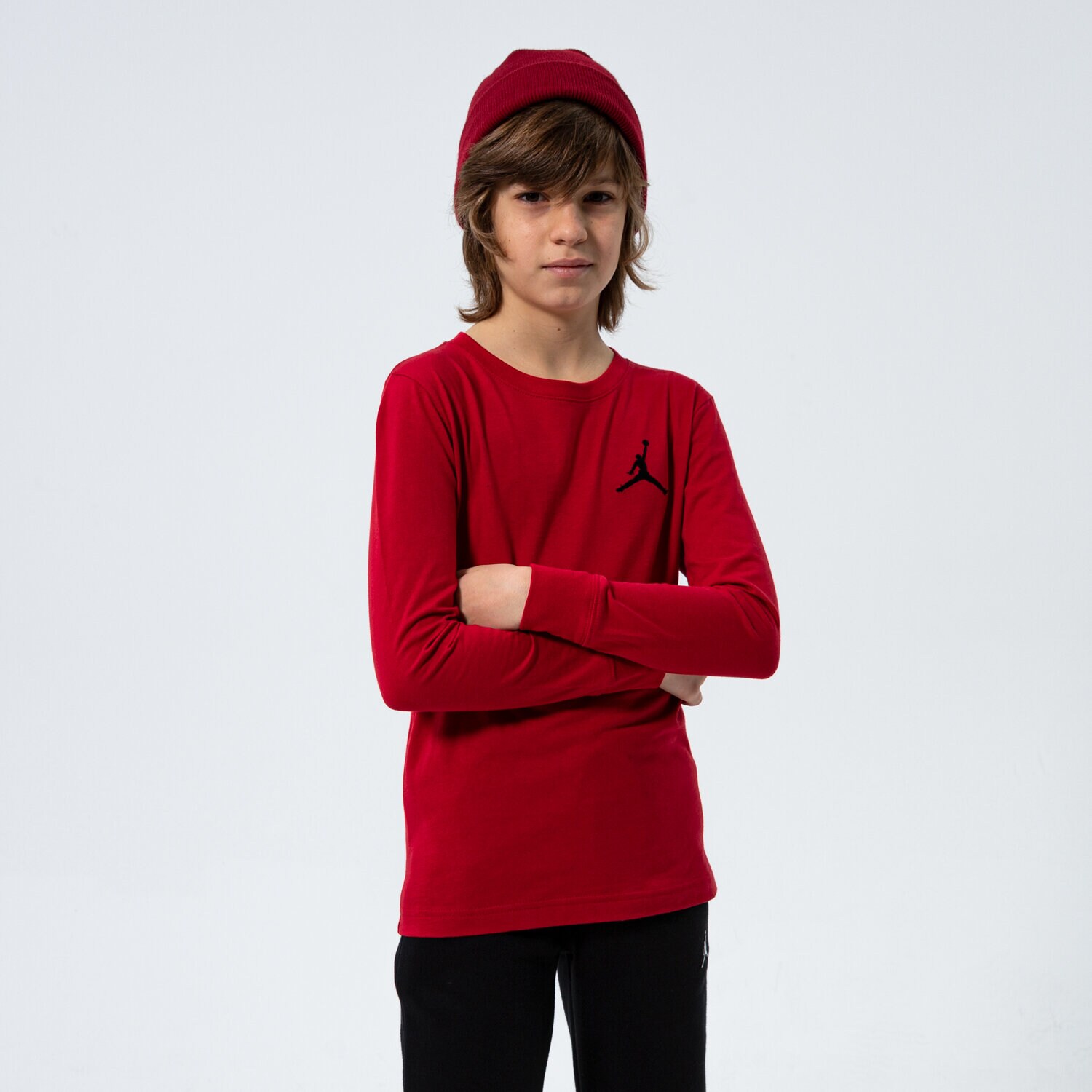 Dječje majice JORDAN T-SHIRT JUMPMAN AIR EMROIDERY BOY 95A903-R78 crvena