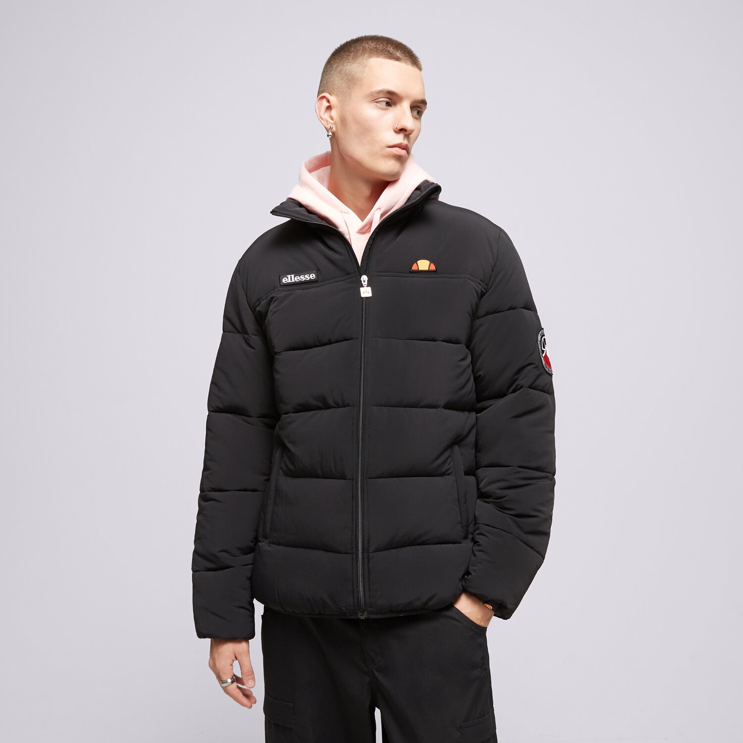Muške zimske jakne ELLESSE JAKNA ZIMSKA NEBULA BLK PADDED JACKET SHR12789011 crna