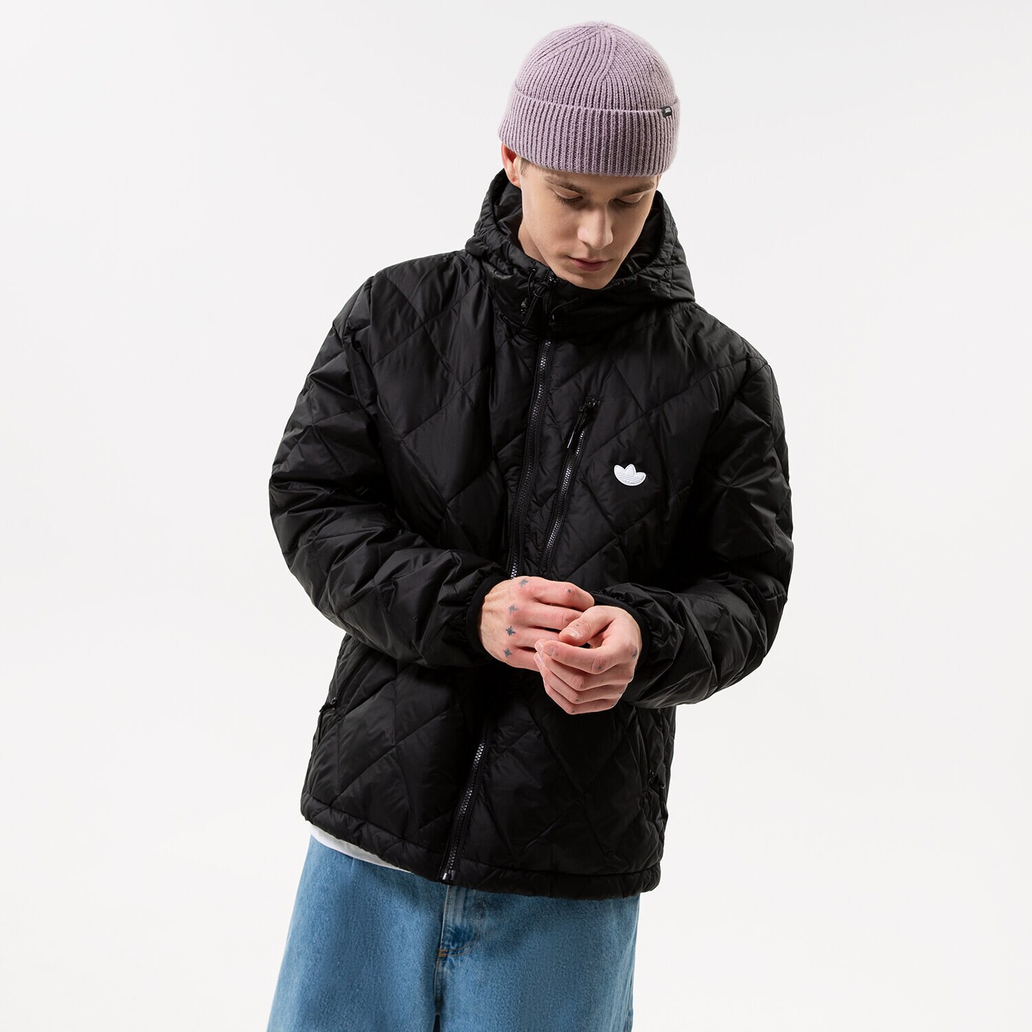 Muške zimske jakne ADIDAS JAKNA ZIMSKA DOWN QUILT PUFF HL9205 crna
