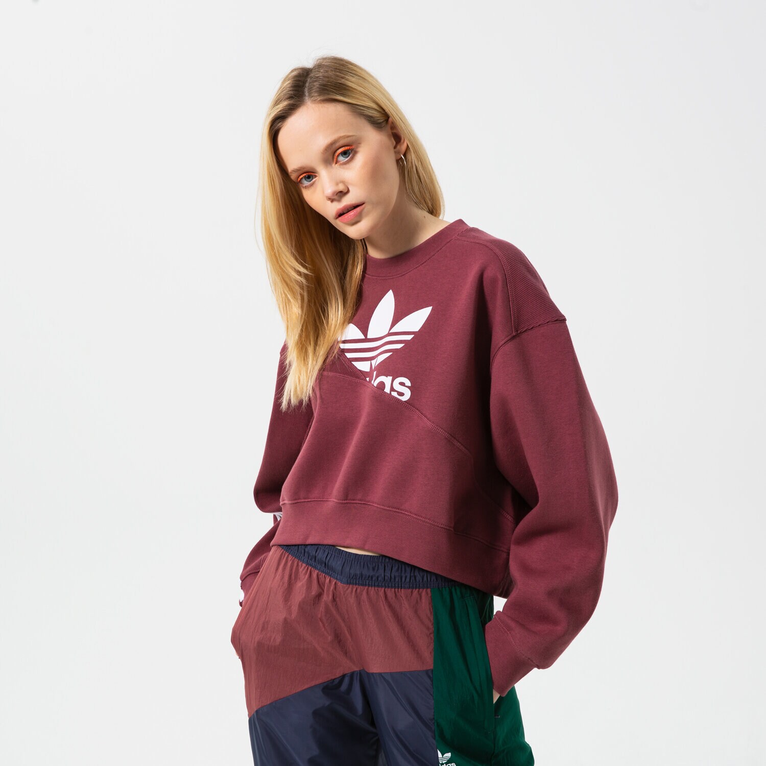 Ženske dukserice ADIDAS VESTA HC4620 bordo