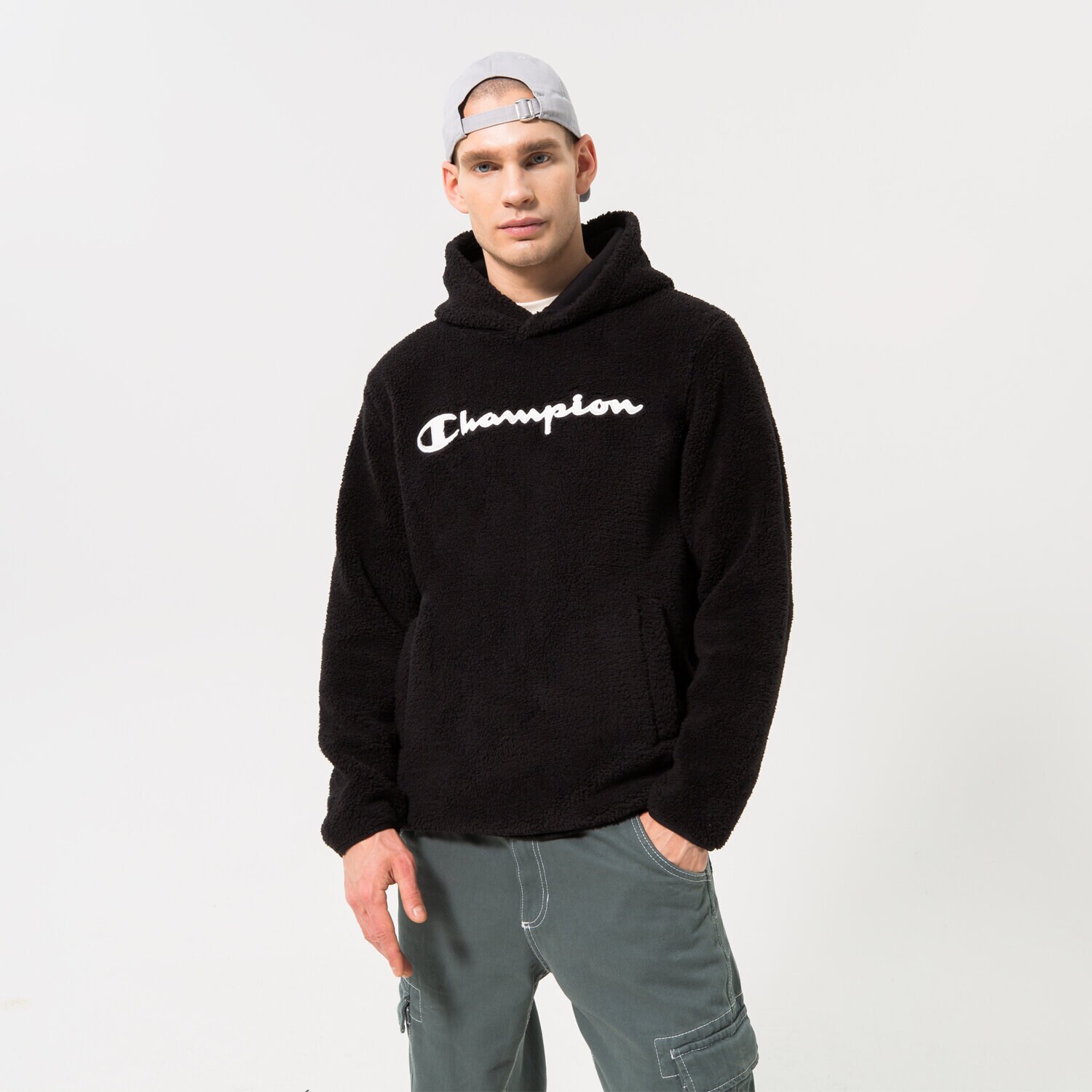 Muške dukserice CHAMPION VESTA S KAPULJAČOM HOODED TOP 214973KK002 crna