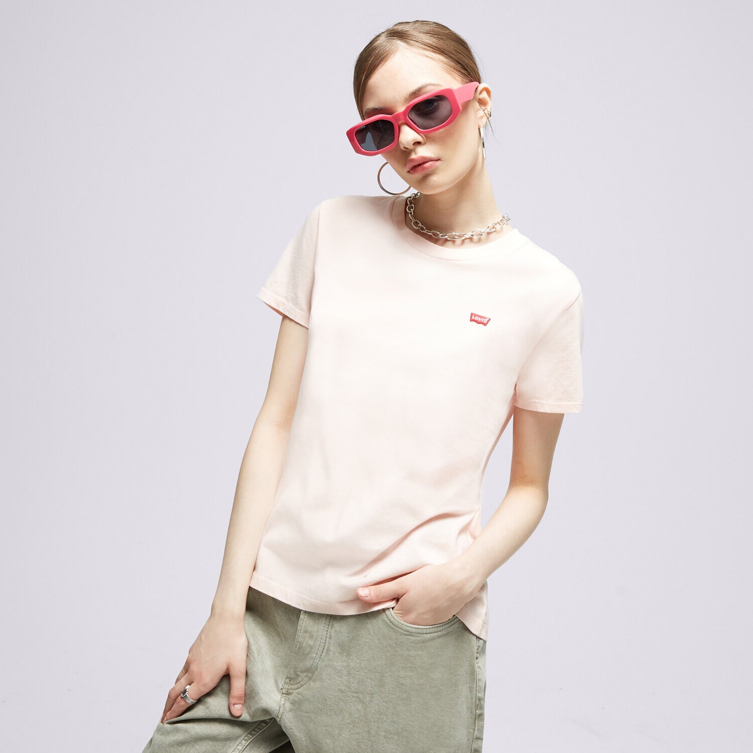 Ženske majice LEVI'S T-SHIRT PERFECT 39185-0209 ružičasta
