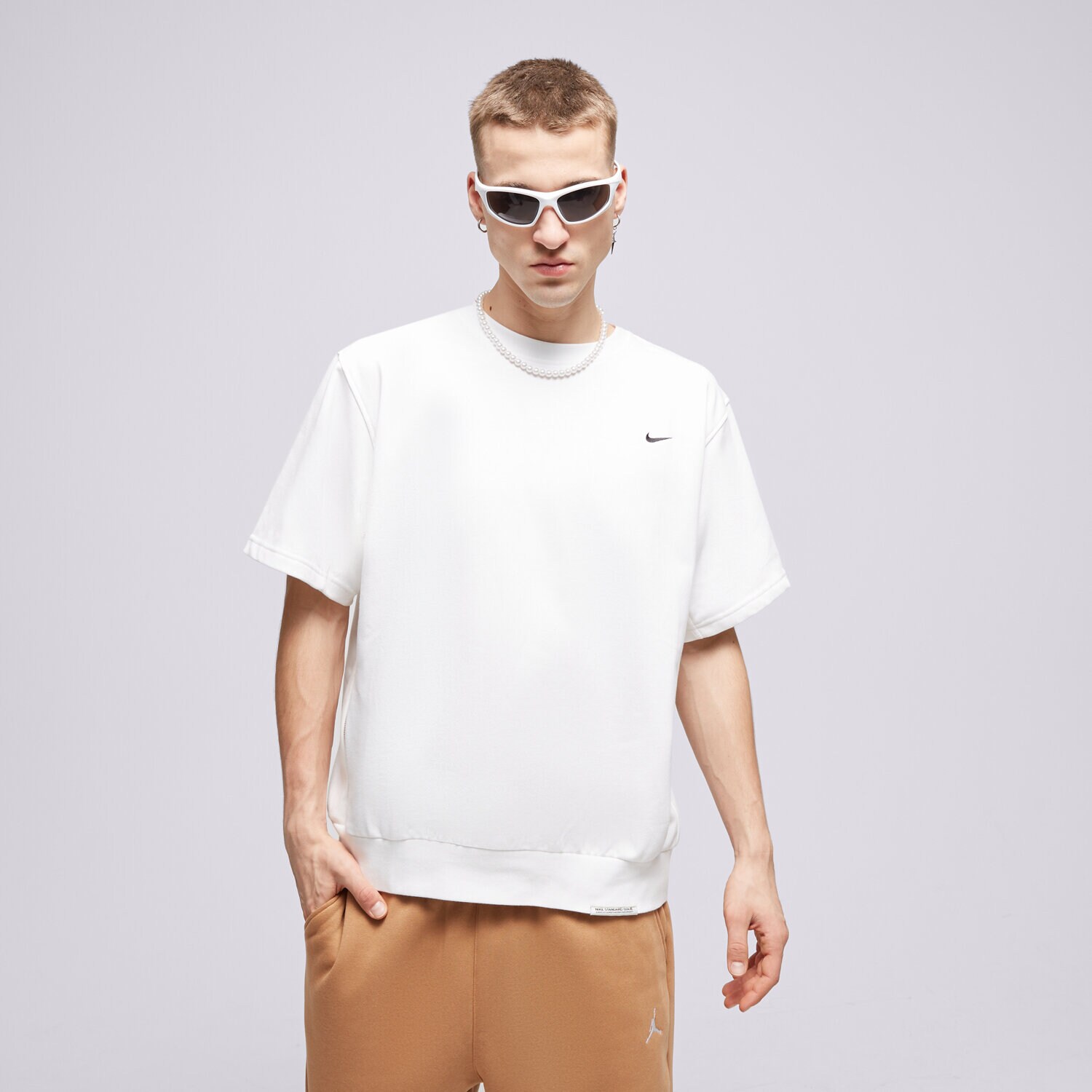 Muške majice NIKE T-SHIRT M NK DF STD ISS SS CREW SSNL NBA DX0327-100 bijela