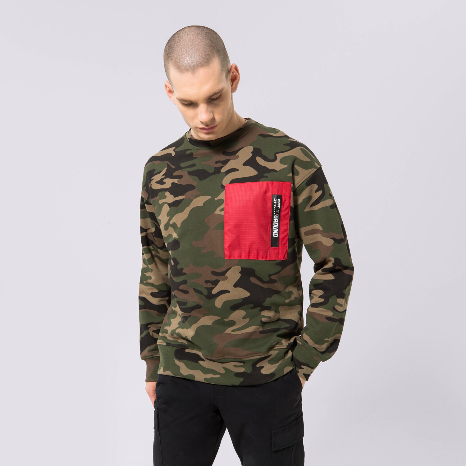 Muške dukserice SPRAYGROUND PULOVER TIGER CAMO SWEATER SP215 šarena