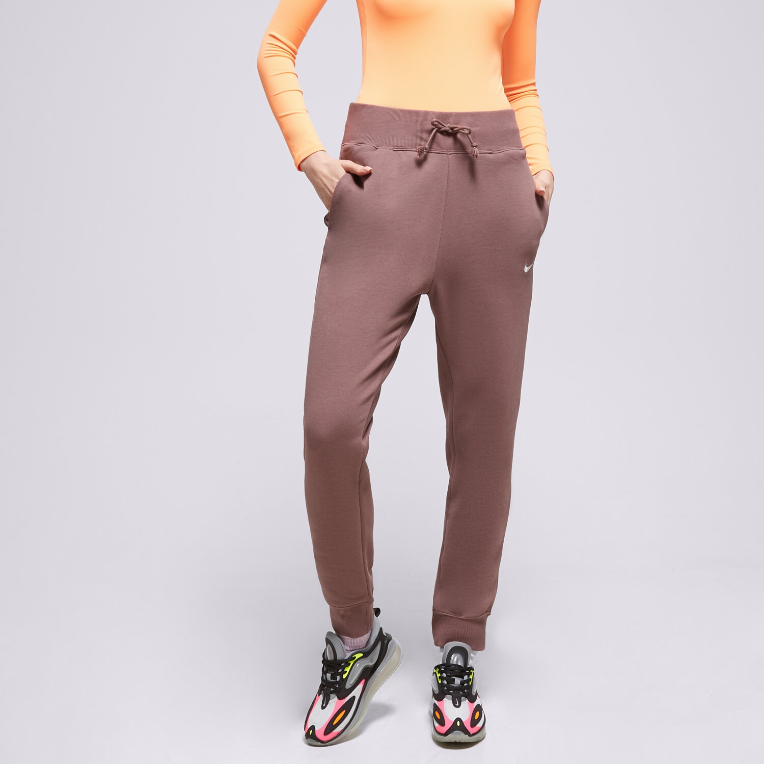 Ženske hlače NIKE HLAČE W NSW PHNX FLC HR PANT STD