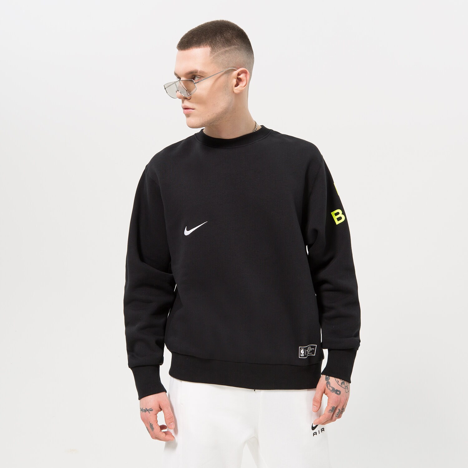 Muške dukserice NIKE VESTA N31 M NK CREW FLC CTS 23 NBA DR9124-010 crna