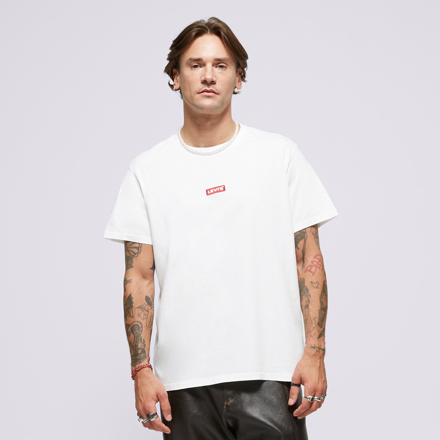 Muške majice LEVI'S T-SHIRT SS RELAXED BABY TAB T 79554-0039 bijela