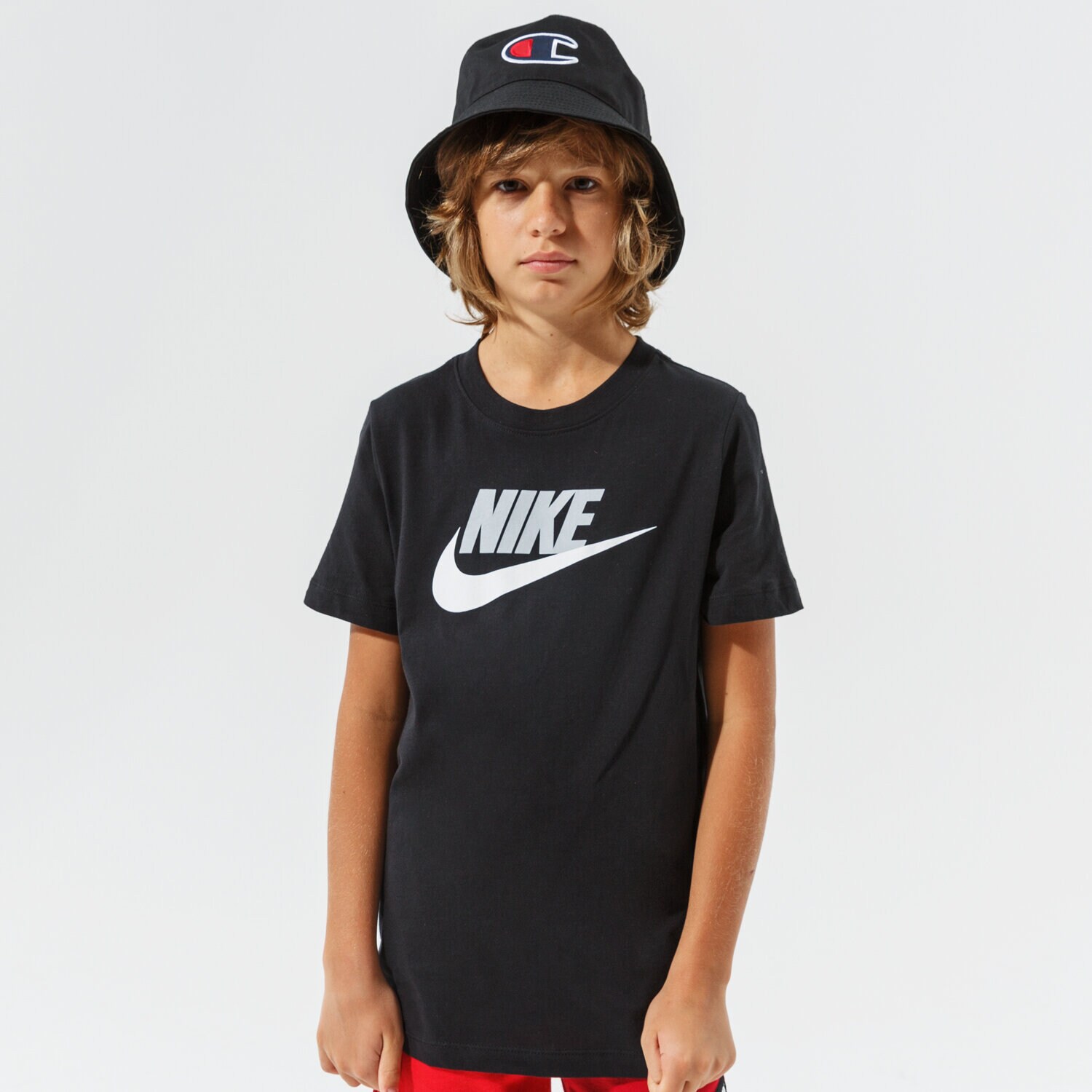 Dječje majice NIKE T-SHIRT SPORTSWEAR BOY AR5252-013 crna