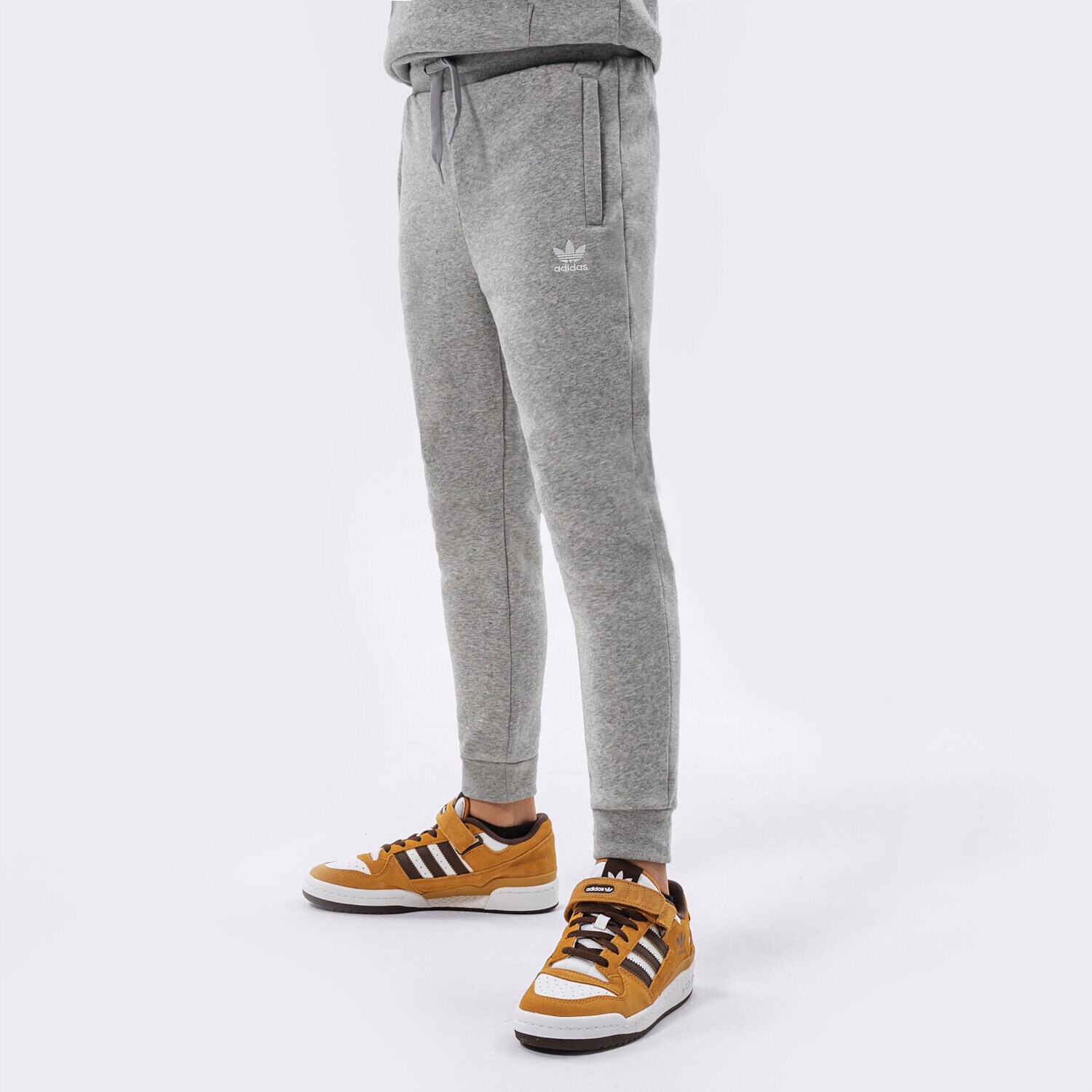 Dječje hlače ADIDAS HLAČE PANTS BOY H32407 siva