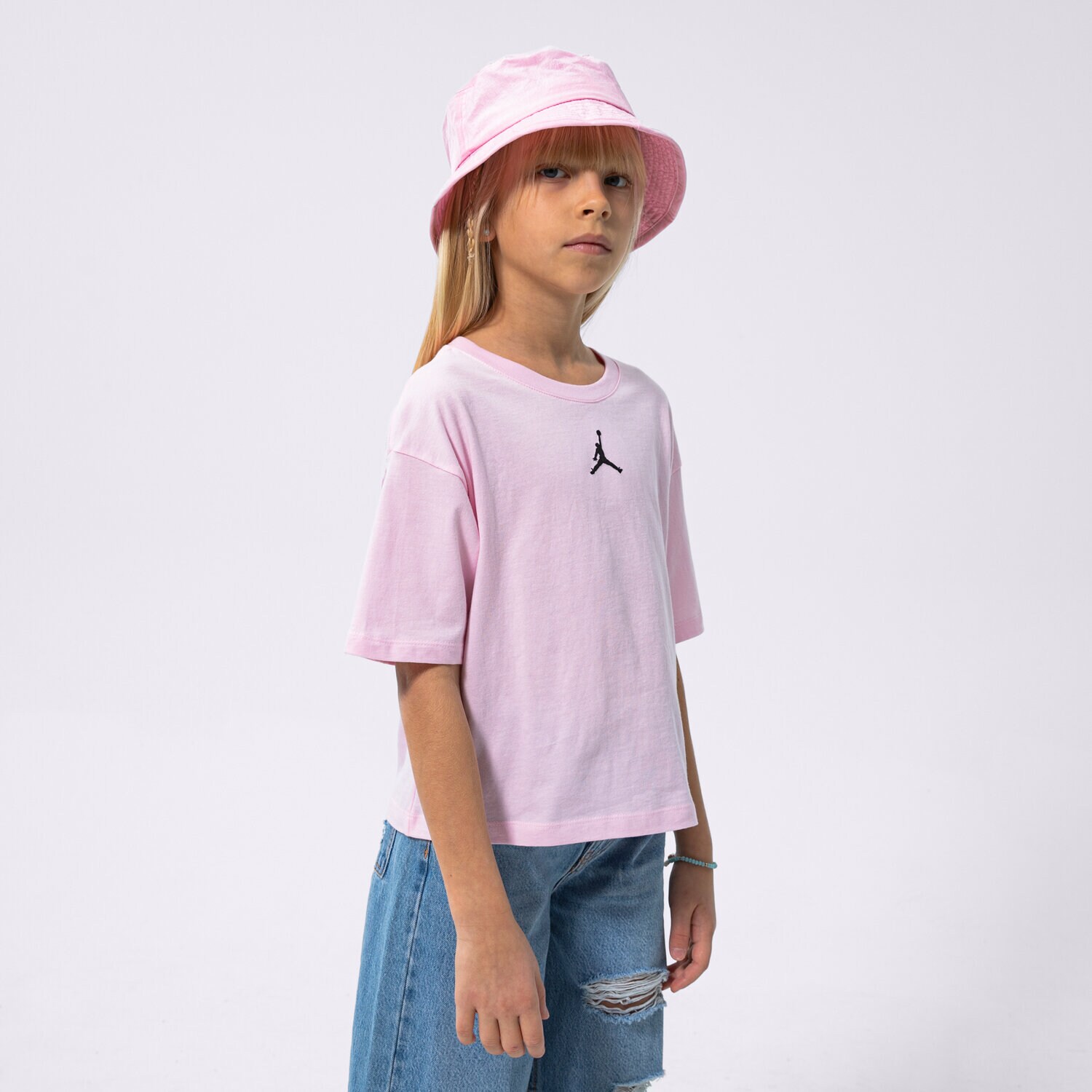 Dječje majice JORDAN T-SHIRT JDG ESSENTIALS GIRL 45A770-A9Y ružičasta