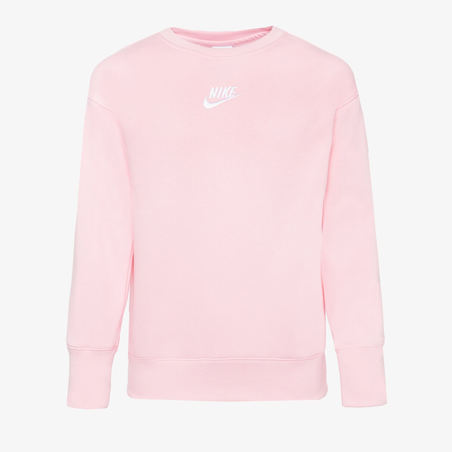Dječje dukserice NIKE VESTA G NSW CLUB FLC BF CREW LBR GIRL DD7473-690 ružičasta