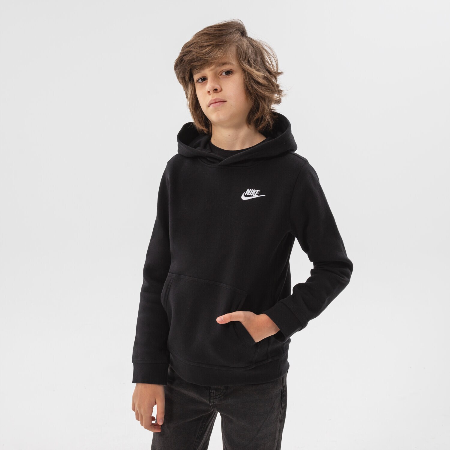 Dječje dukserice NIKE FRANCHISE OVERHEAD HOODIE JUNIOR BOY BV3757-011 crna