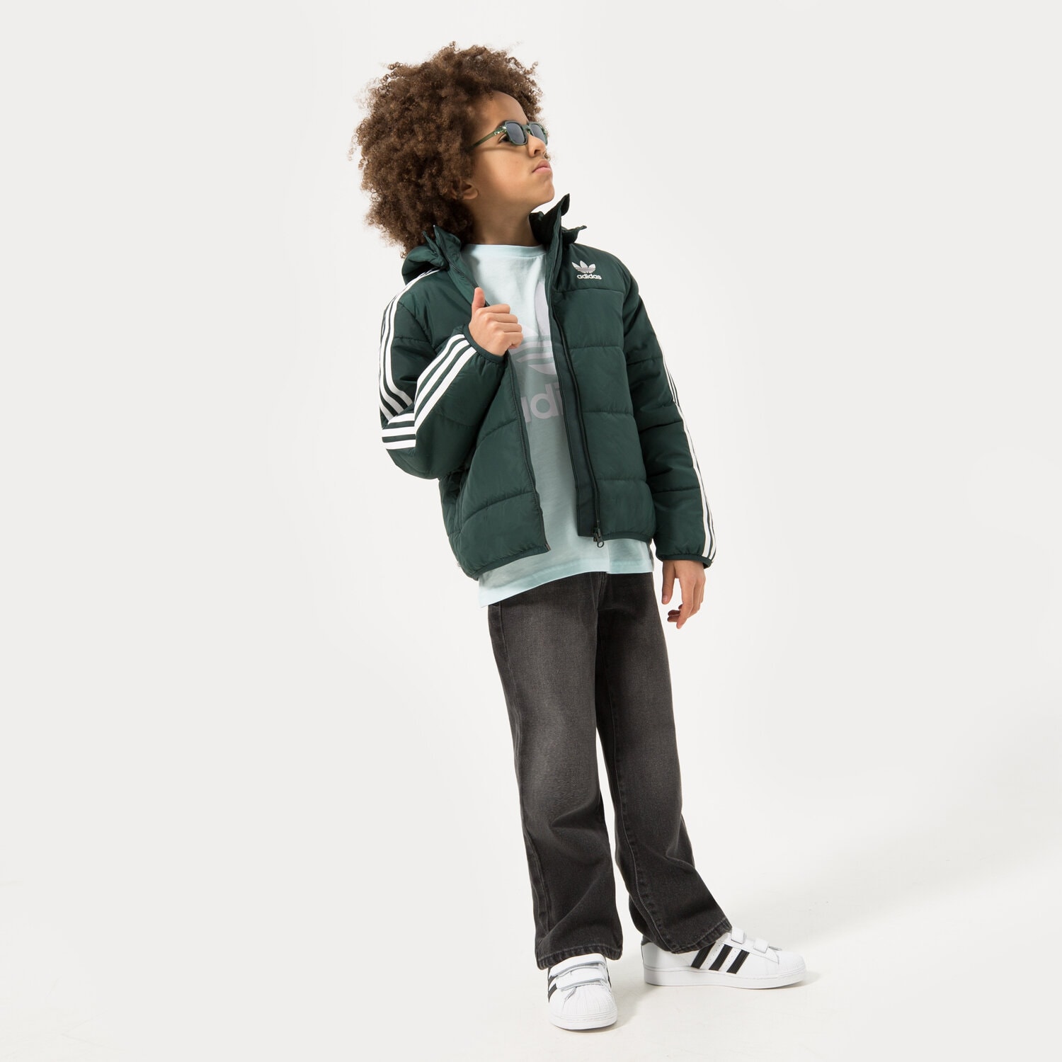 Dječje zimske jakne ADIDAS JAKNA PADDED JACKET BOY HK0386 zelena