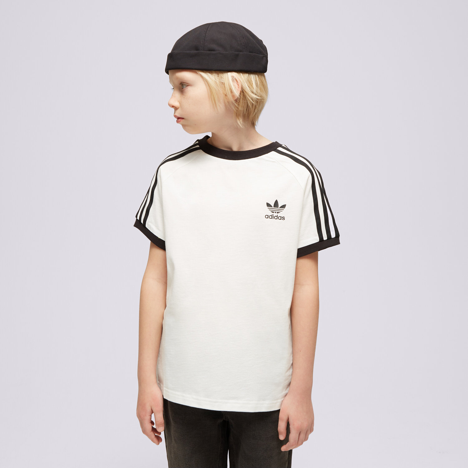Dječje majice ADIDAS T-SHIRT 3STRIPES TEE BOY HK0265 crna