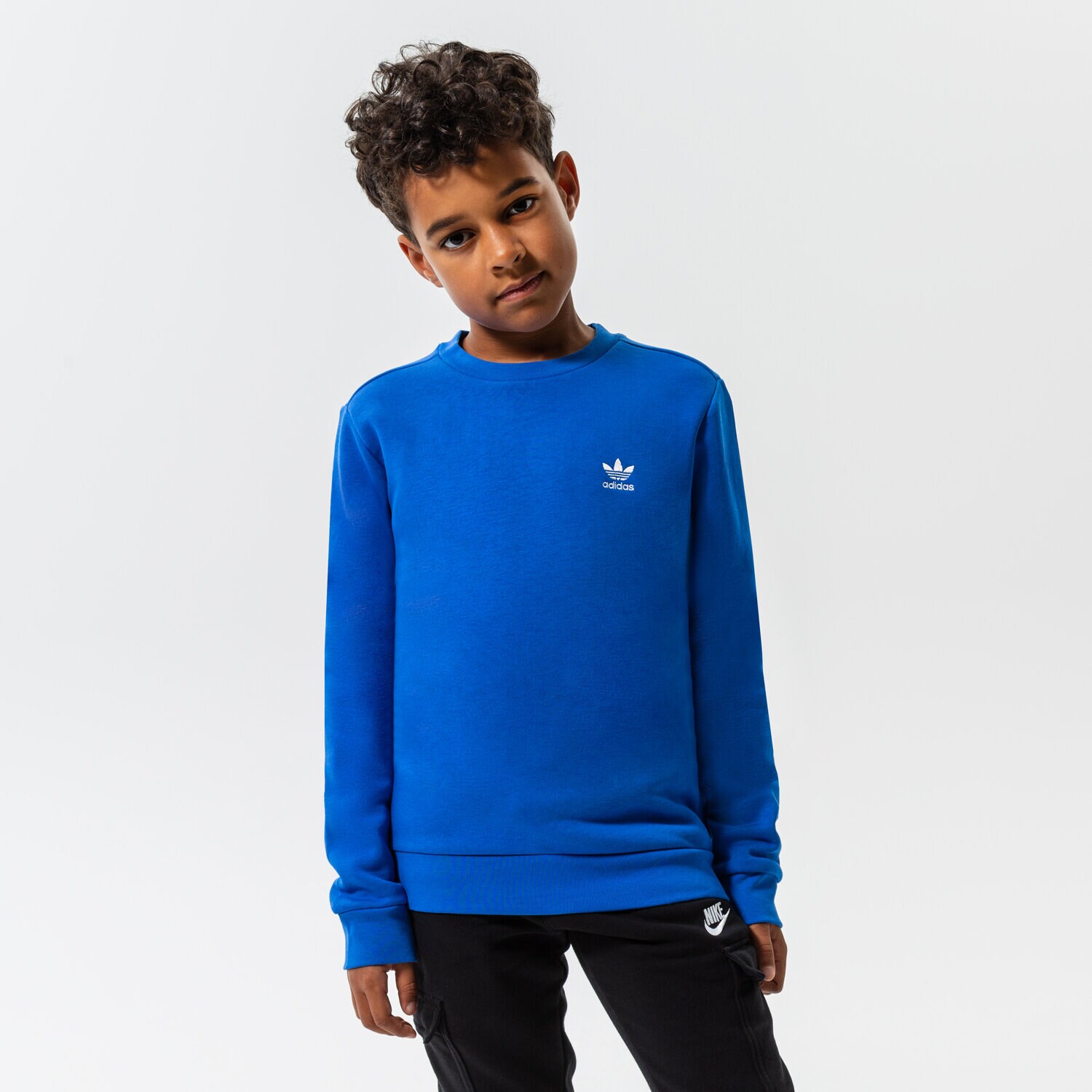 Dječje dukserice ADIDAS VESTA CREW BOY HK2894 tamno plava