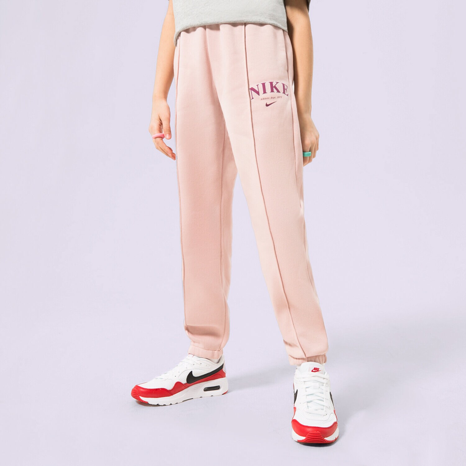 Dječje hlače NIKE HLAČE G NSW TREND FLC CF PANT PRNT FD0886-601 ružičasta