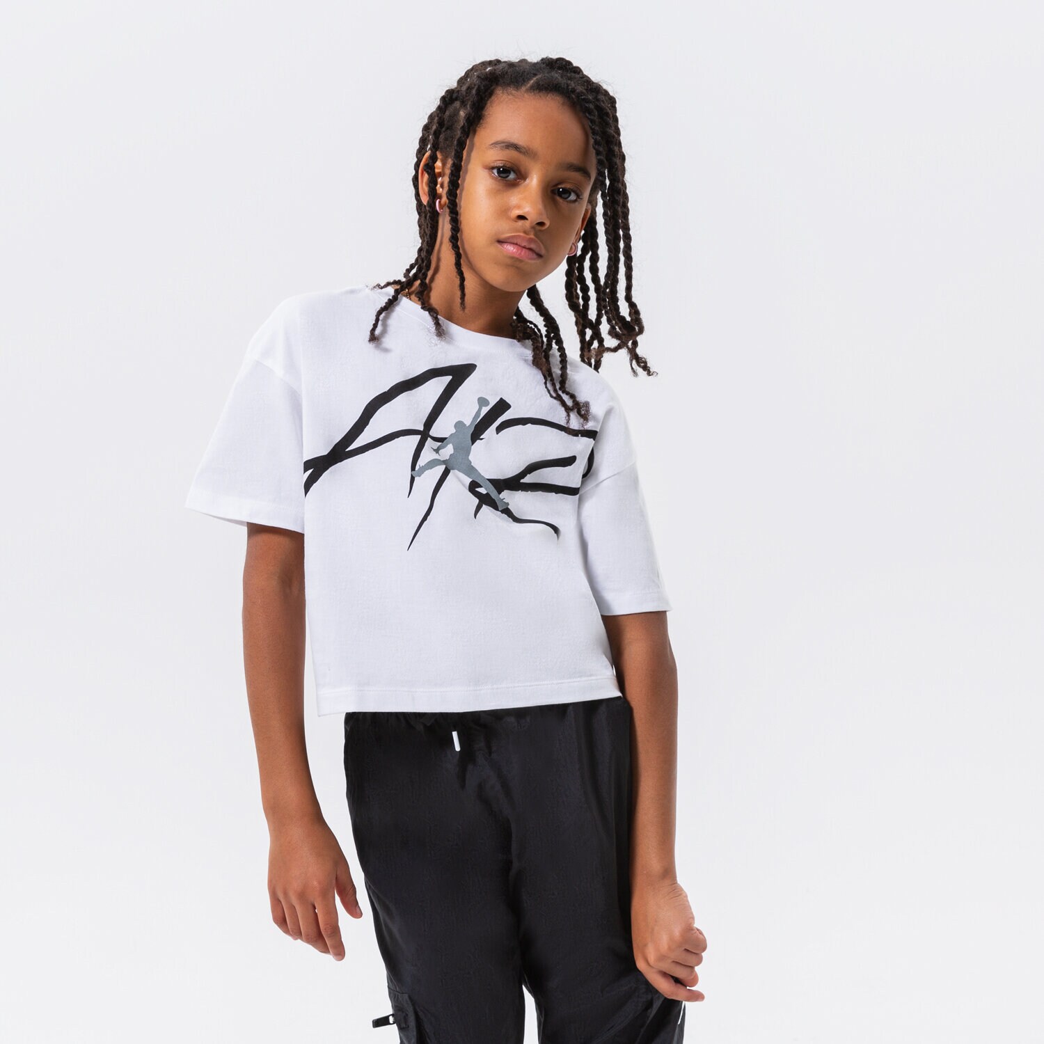 Dječje majice JORDAN T-SHIRT SIGNATURE AIR GIRL 45B851-001 bijela