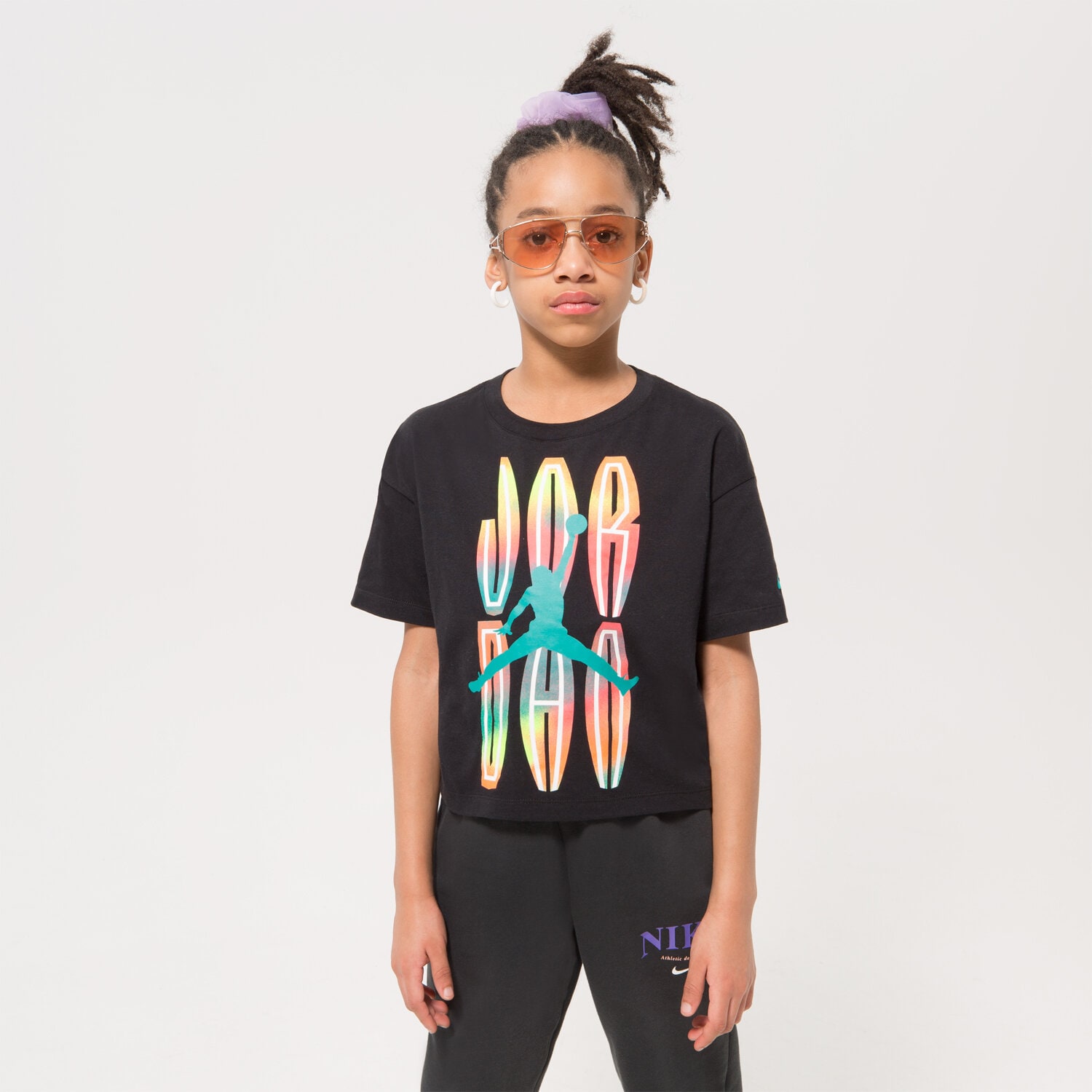 Dječje majice JORDAN T-SHIRT MJ MVP STACK GIRL 45B804-023 crna