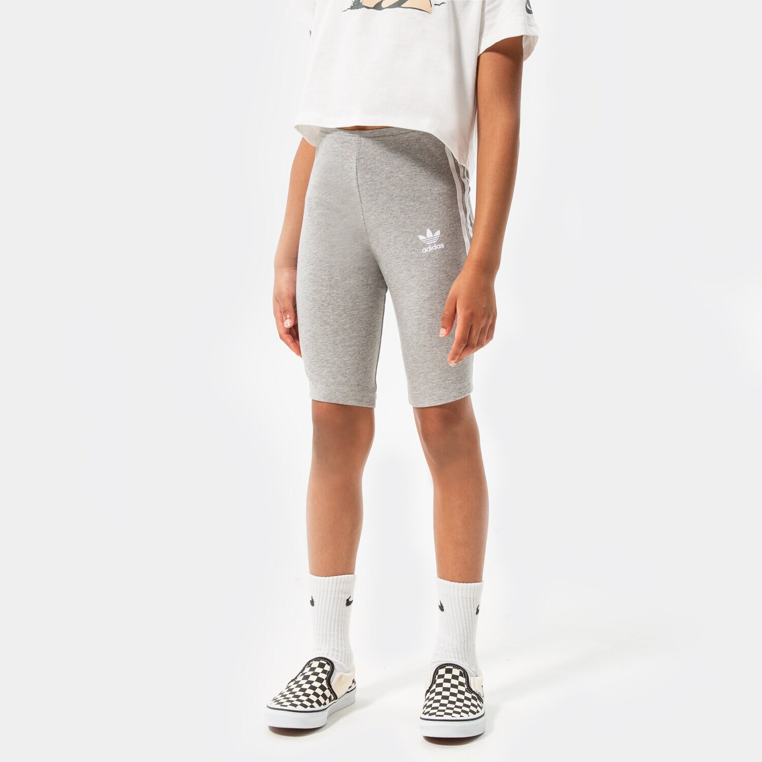 Dječje kratke hlače i haljine ADIDAS KRATKE HLAČE CYCLING GIRL HD2039 siva