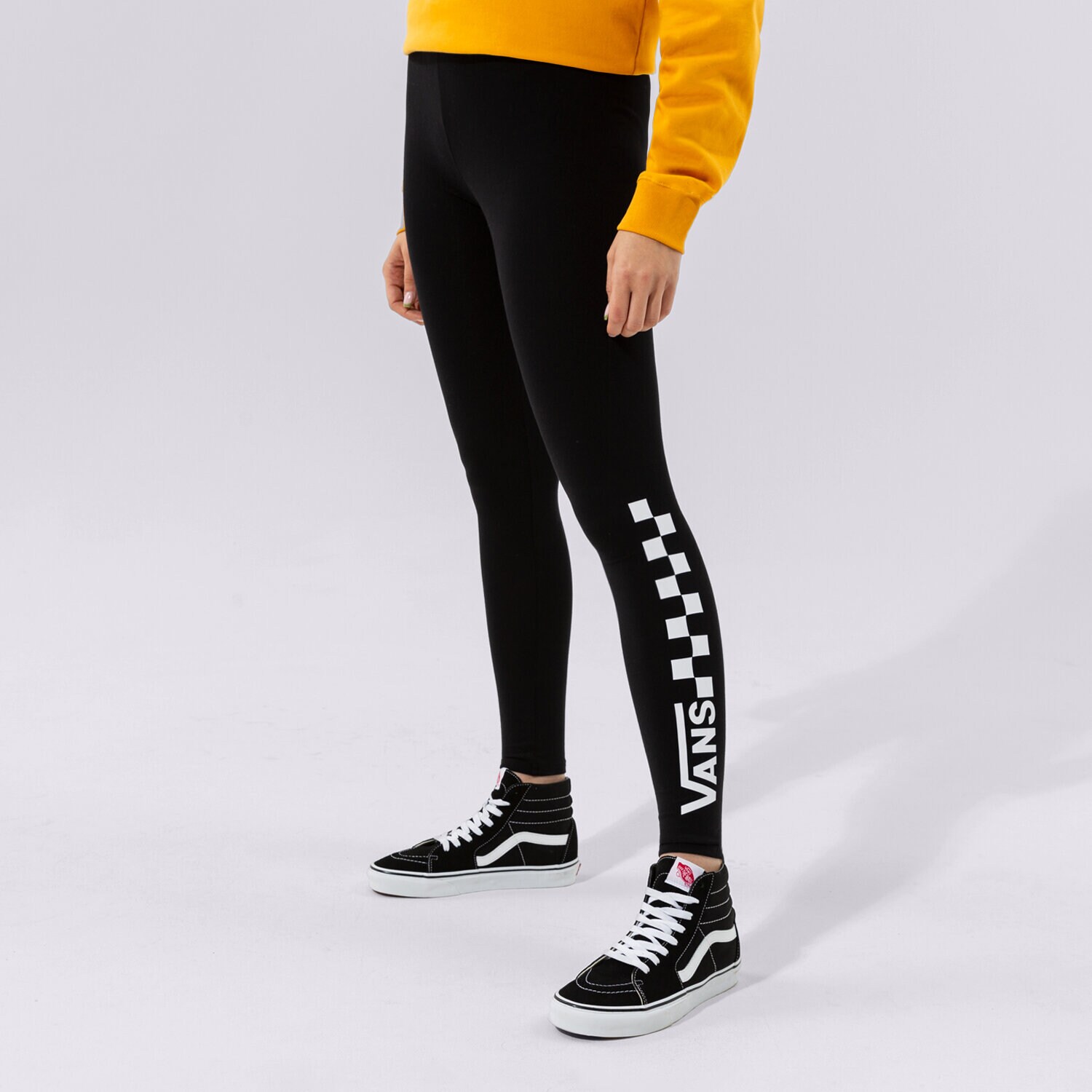 Ženske hlače VANS TAJICE CHECKERBOARD VN0A4S9WBLK1 crna