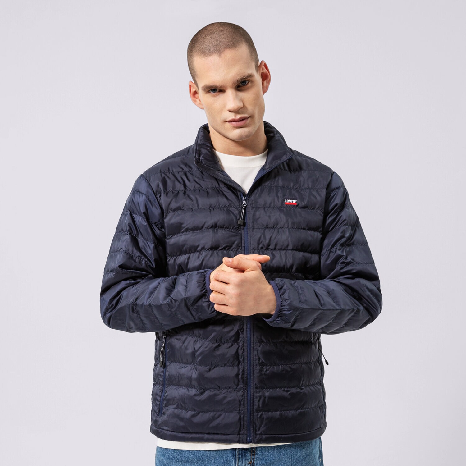 Muške prijelazne jakne LEVI'S JAKNA PRESIDIO PACKABLE JACKET 27523-0008 tamno plava